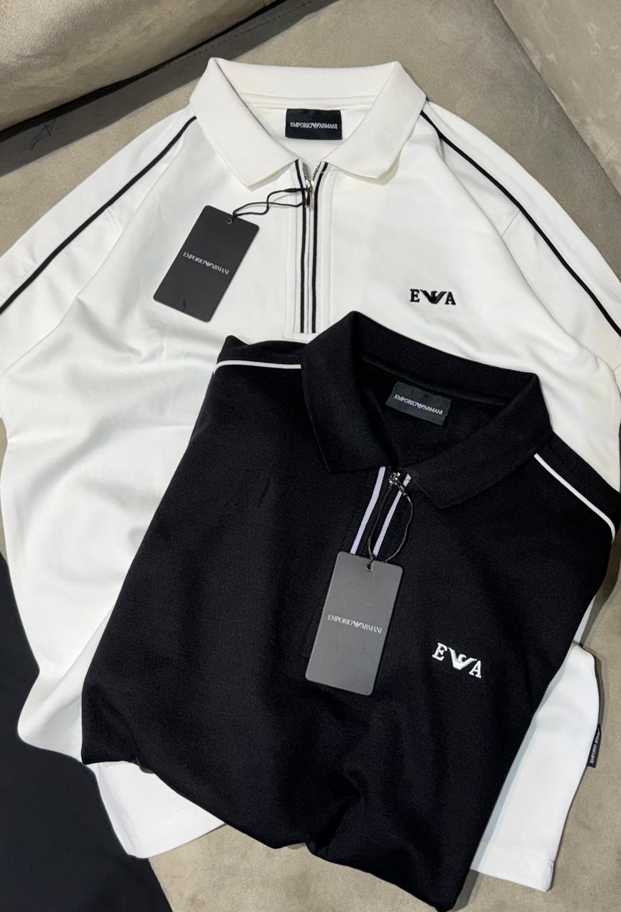 Classic Half-Zip Collar Polo