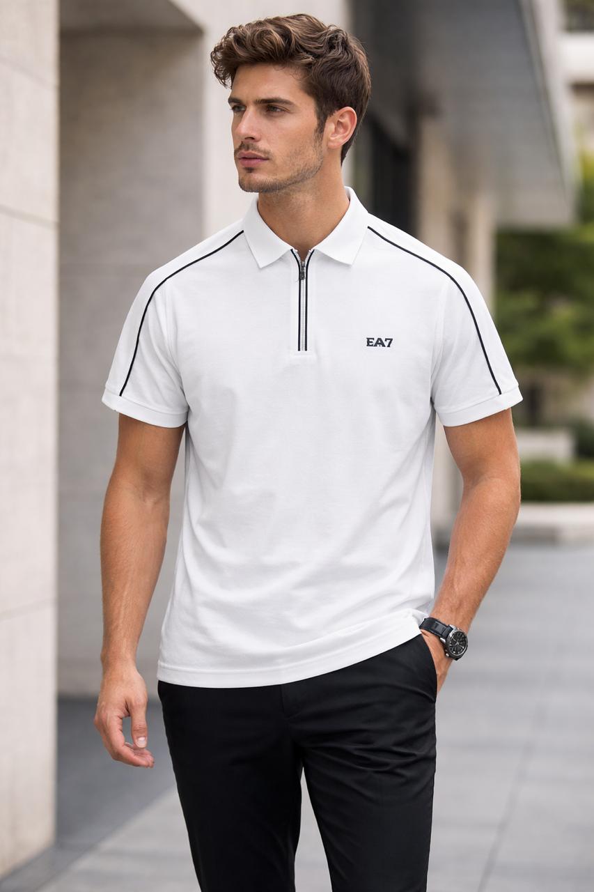 Classic Half-Zip Collar Polo