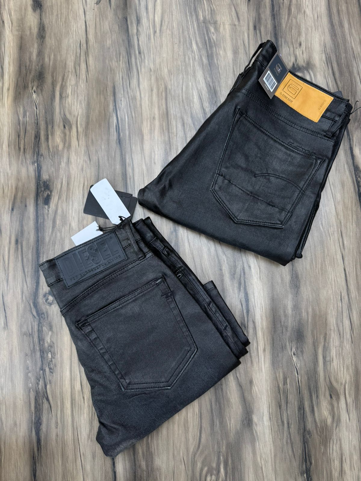 Premium Leather Finish Denim