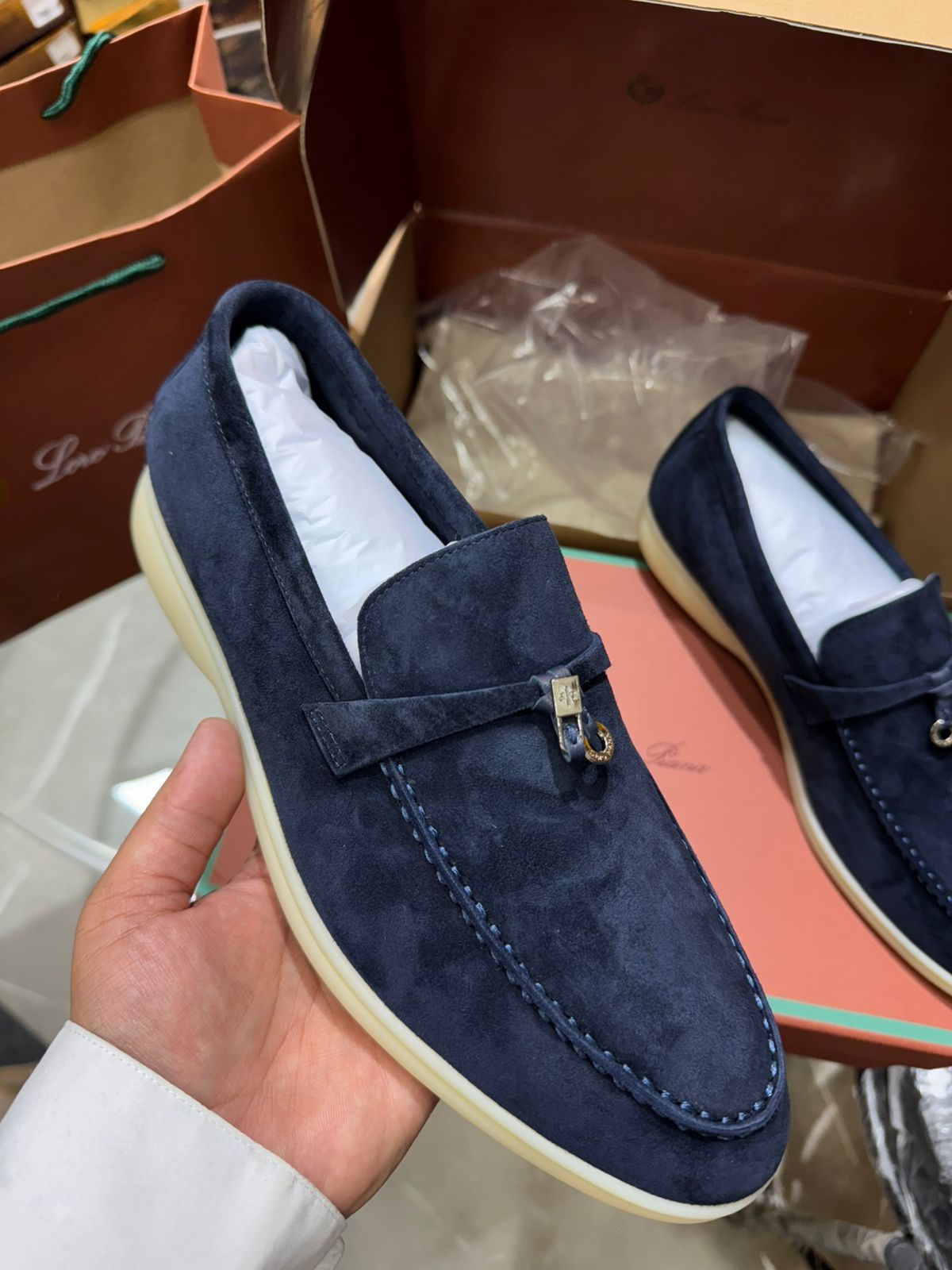 Premium Suede Charm Loafers