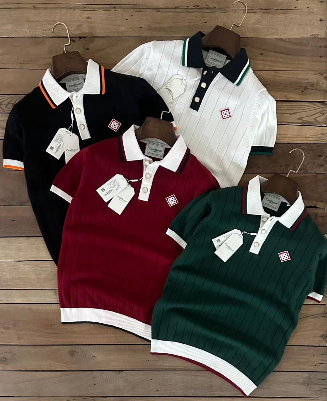 Premium Ribbed Knit Polo