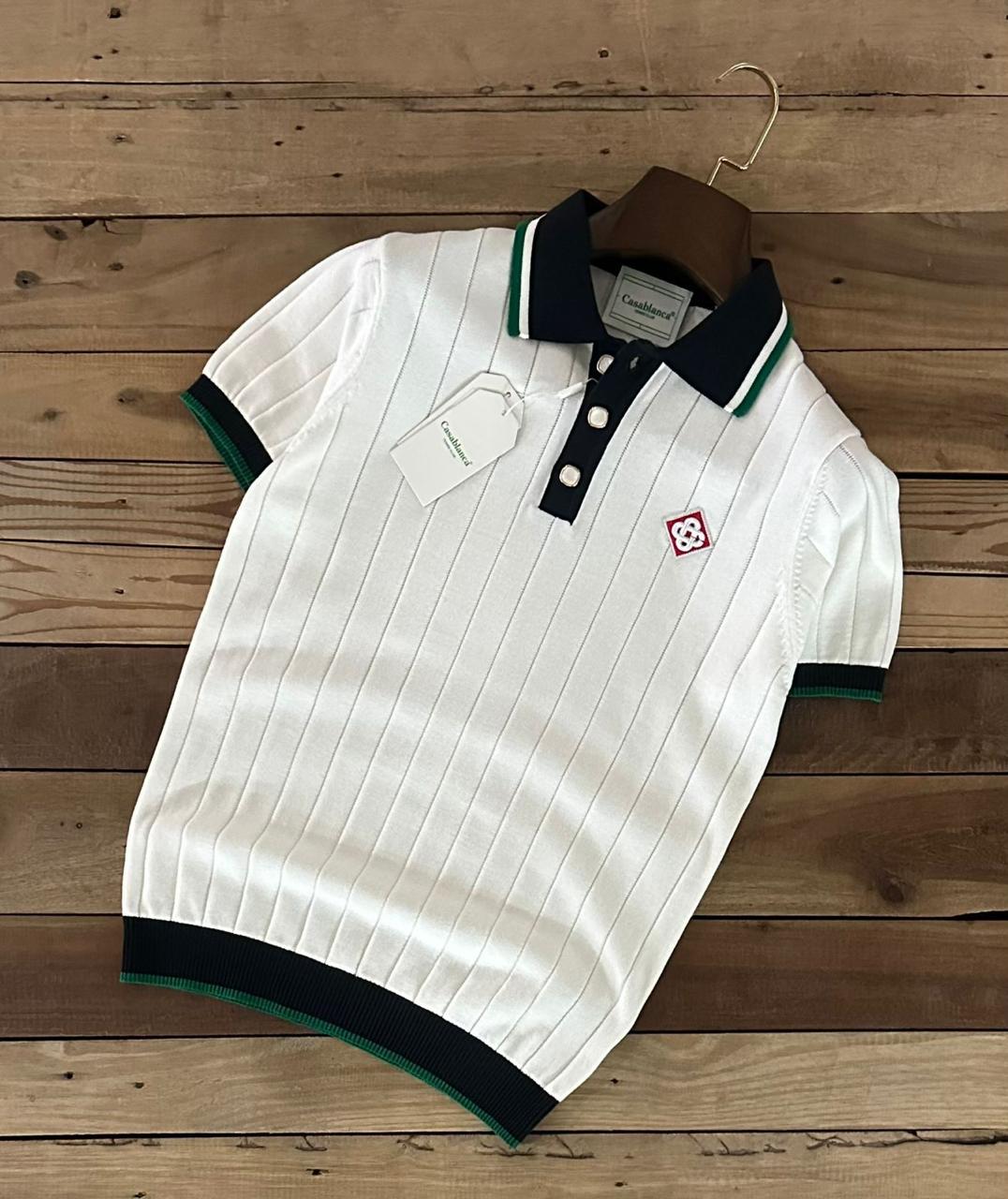 Premium Ribbed Knit Polo
