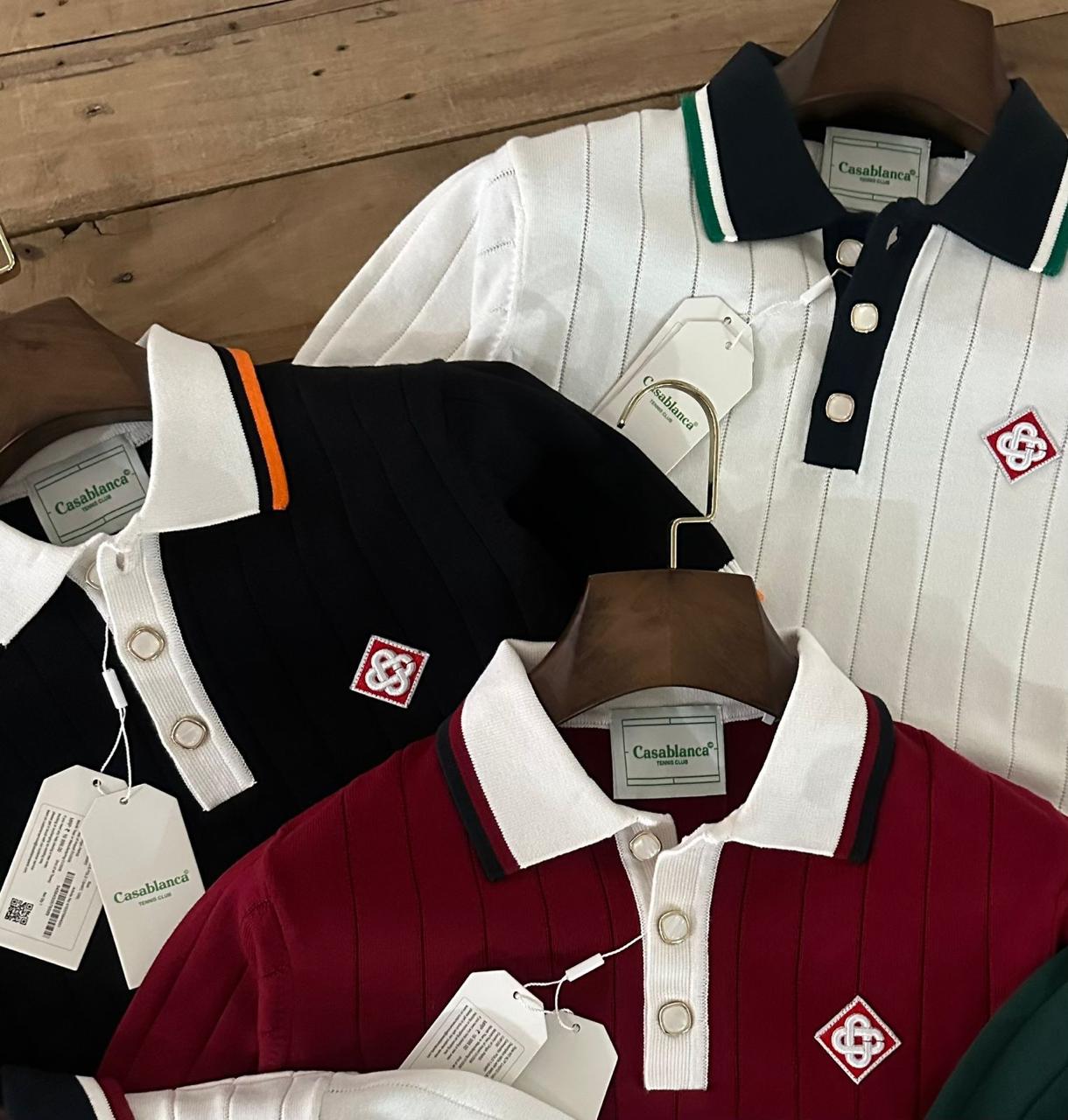 Premium Ribbed Knit Polo