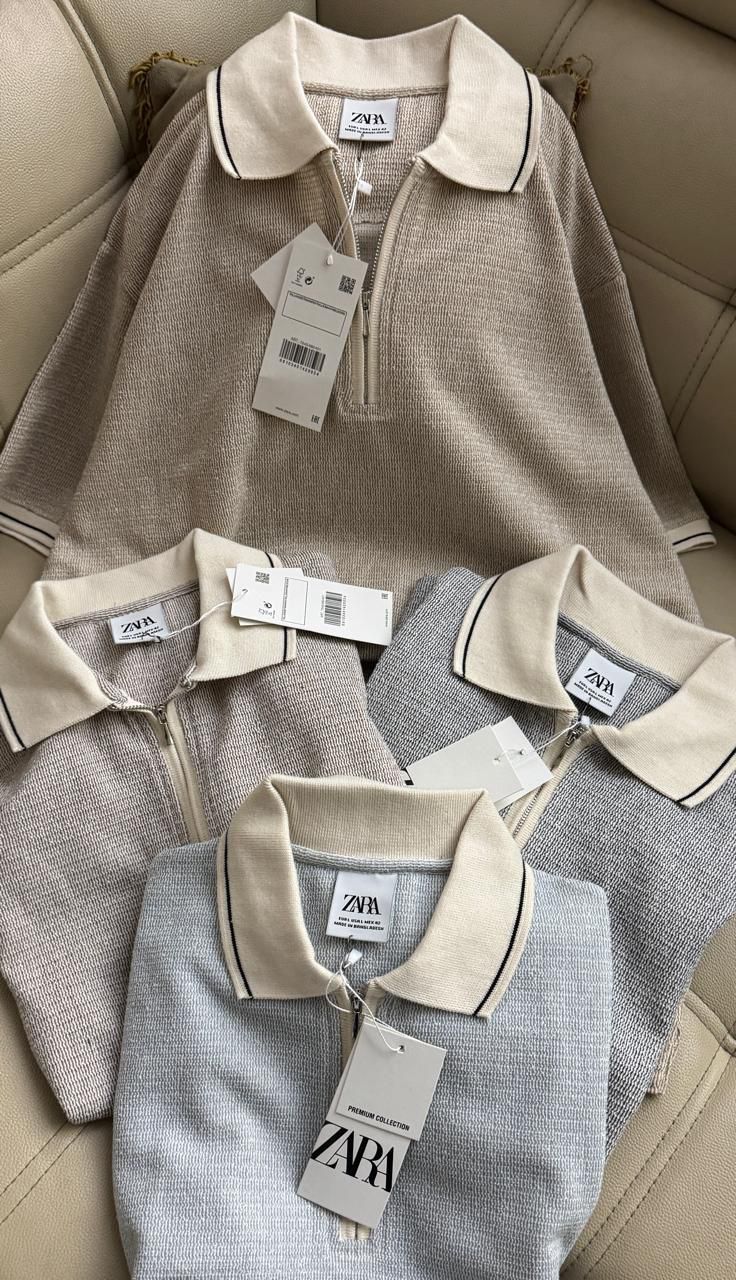 Textured Knit Half-Zip Polo