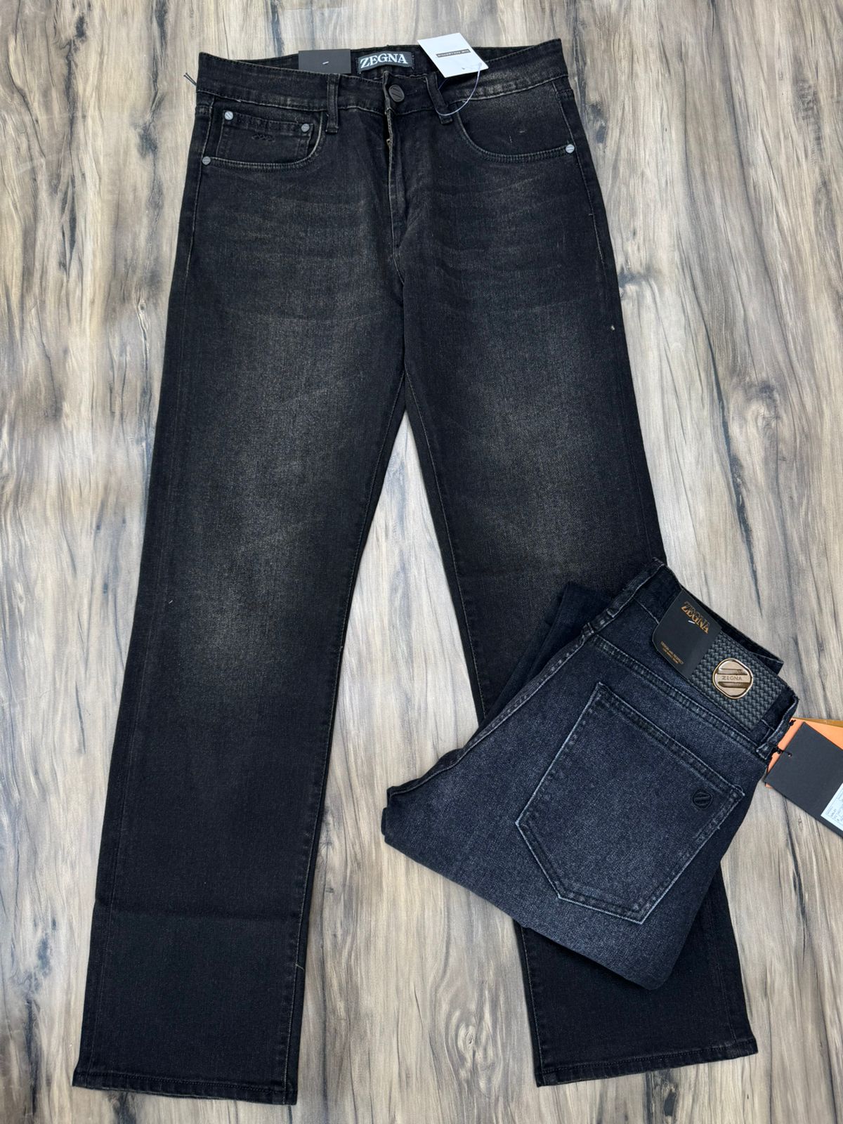 Dark Wash Straight Fit Denim