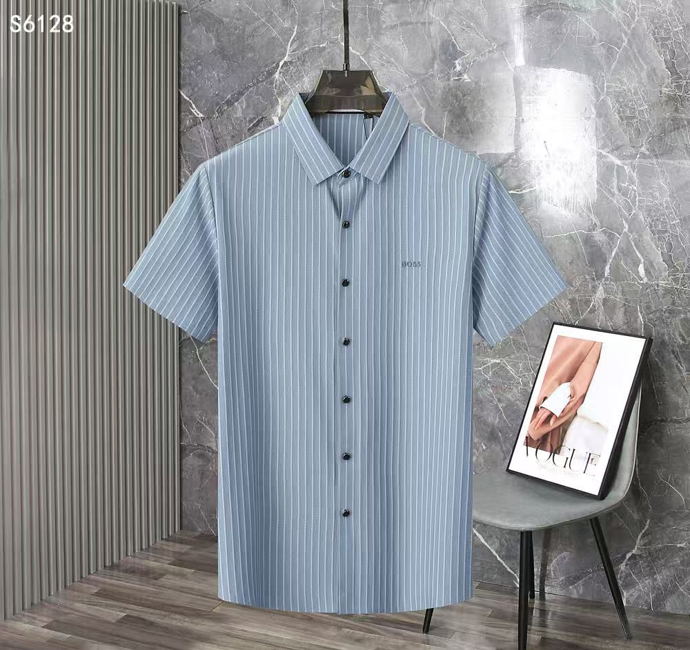 Premium Striped Short Sleeve Shirt