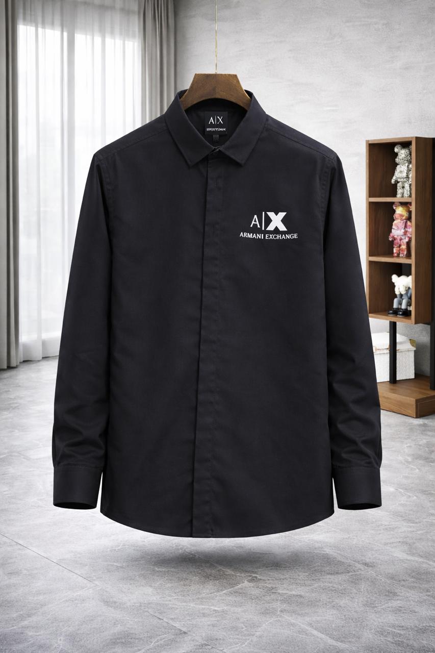 Minimal Formal Cotton Satin Shirt