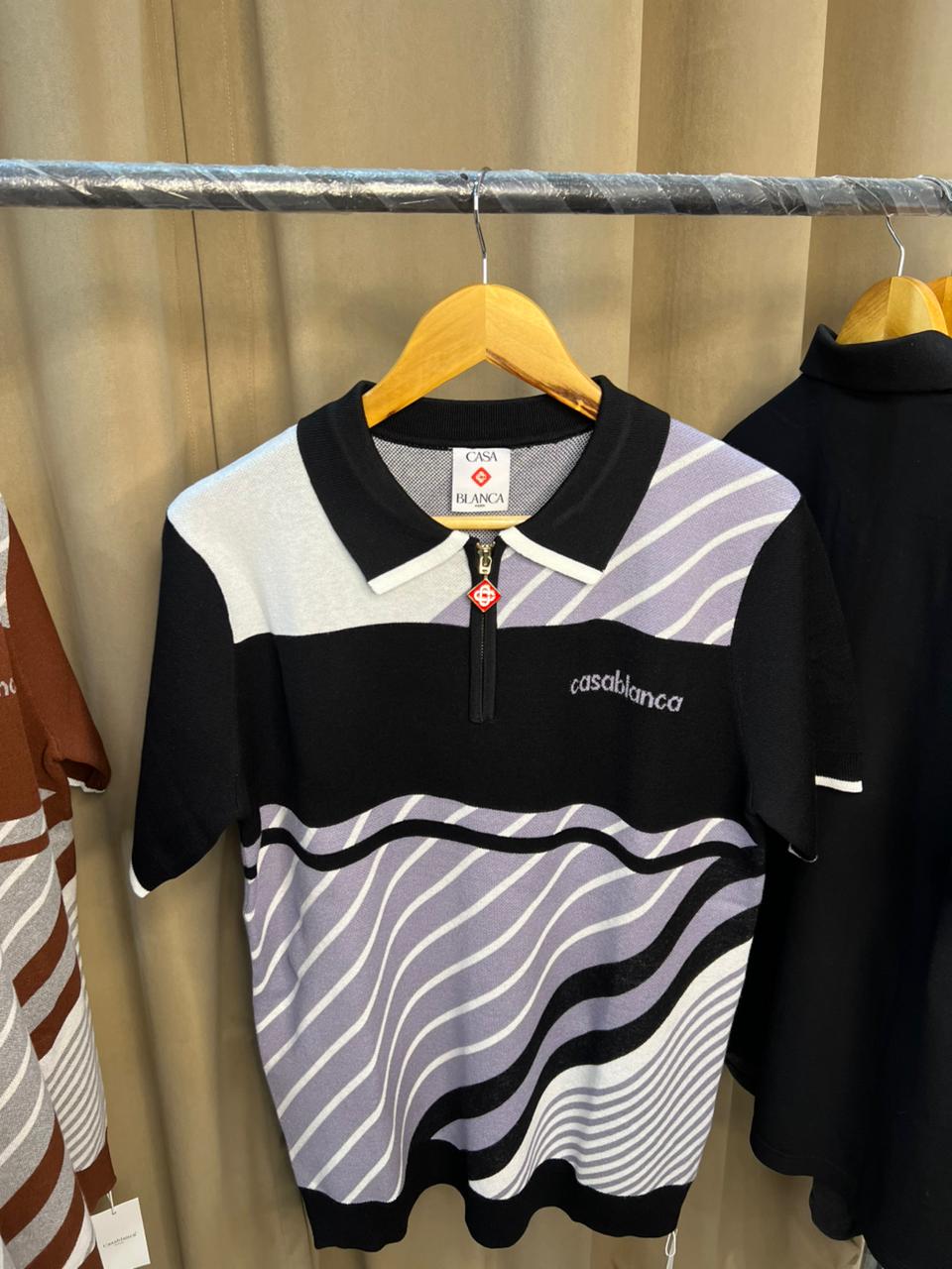 Wave Knit Polo