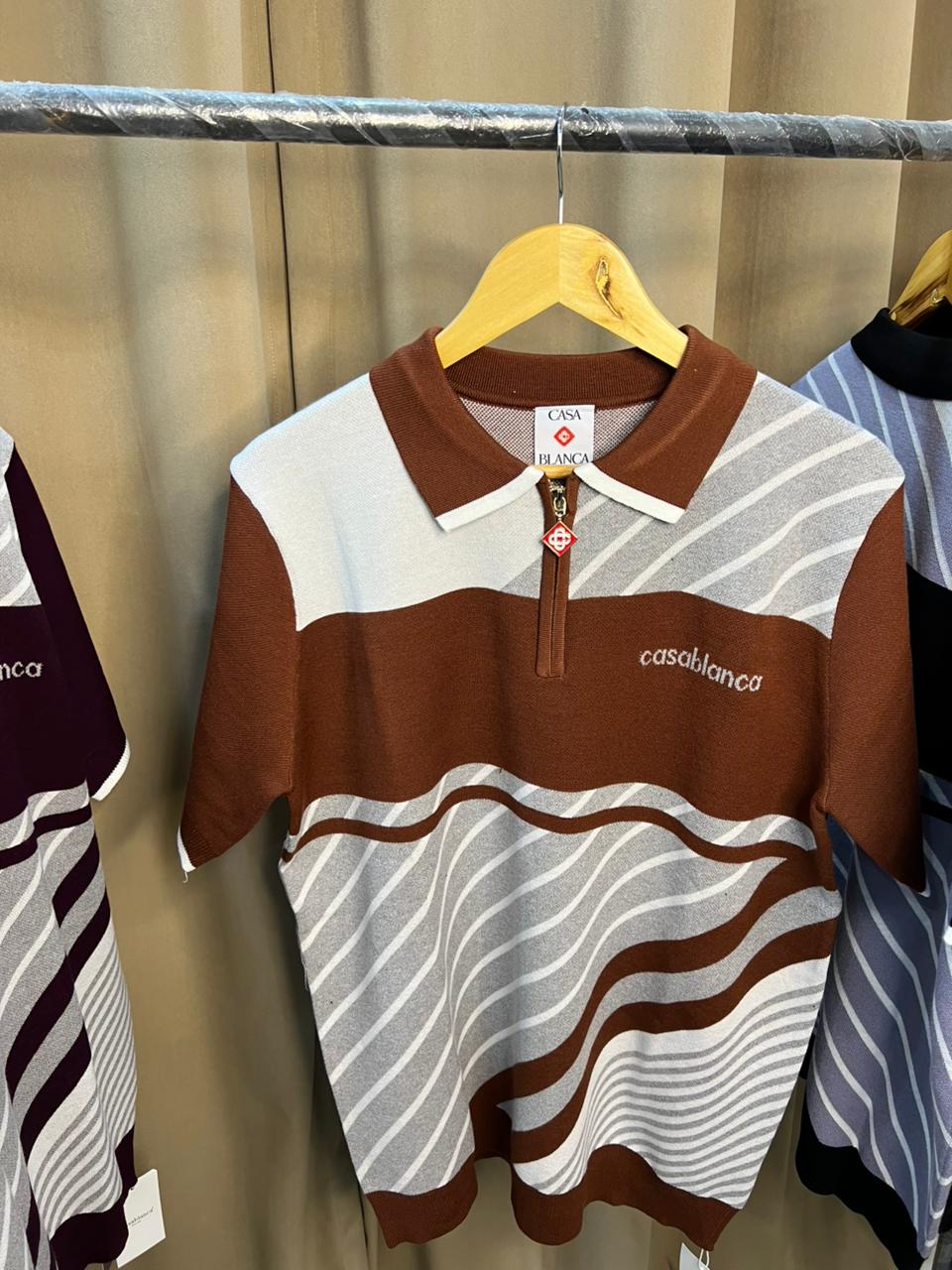 Wave Knit Polo