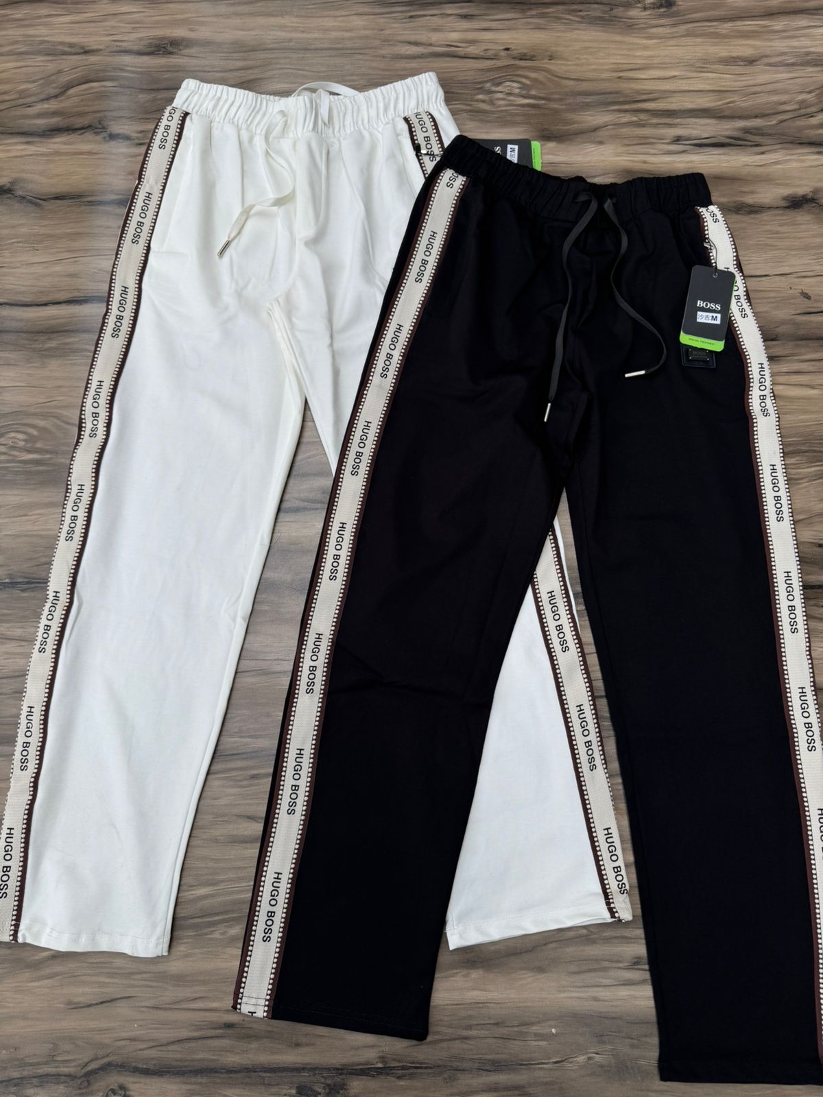 Luxury Korean Side-Tape Stretch Trackpants