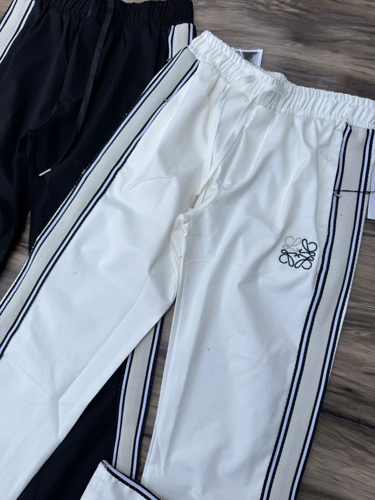 Luxury Side-Tape Korean Stretch Trackpants