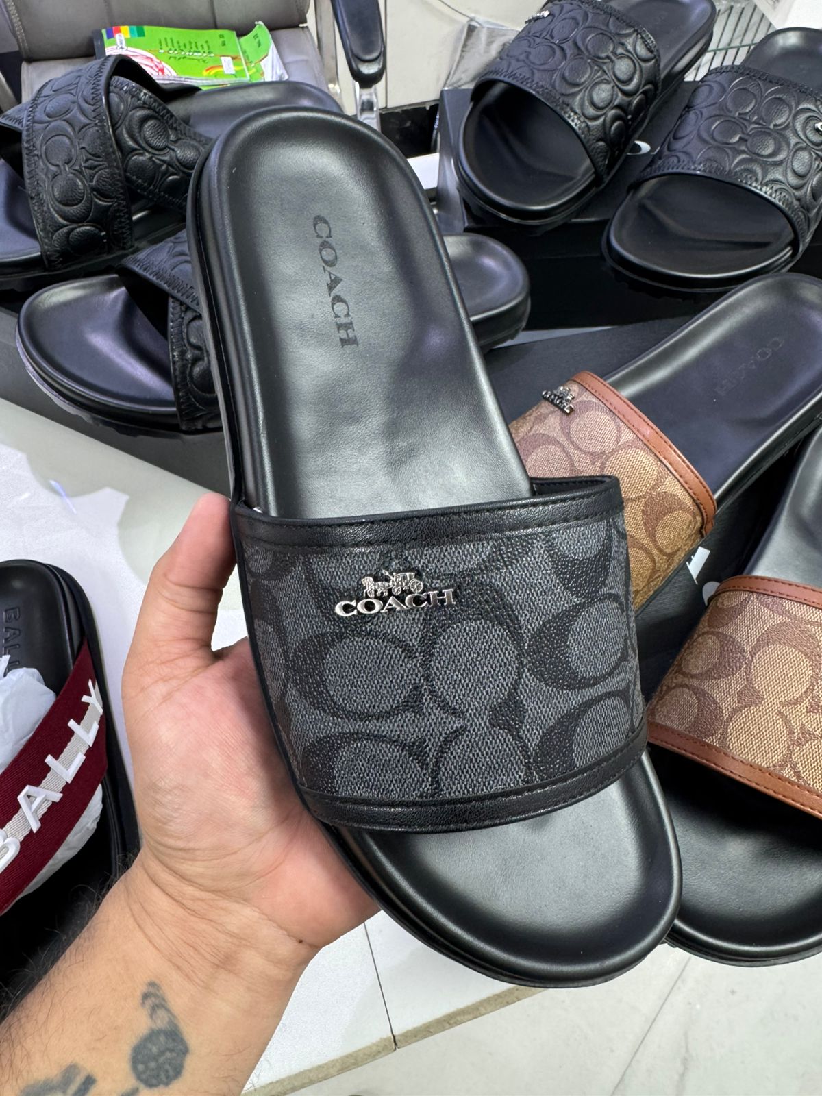 Signature Cross Strap Luxury Slides