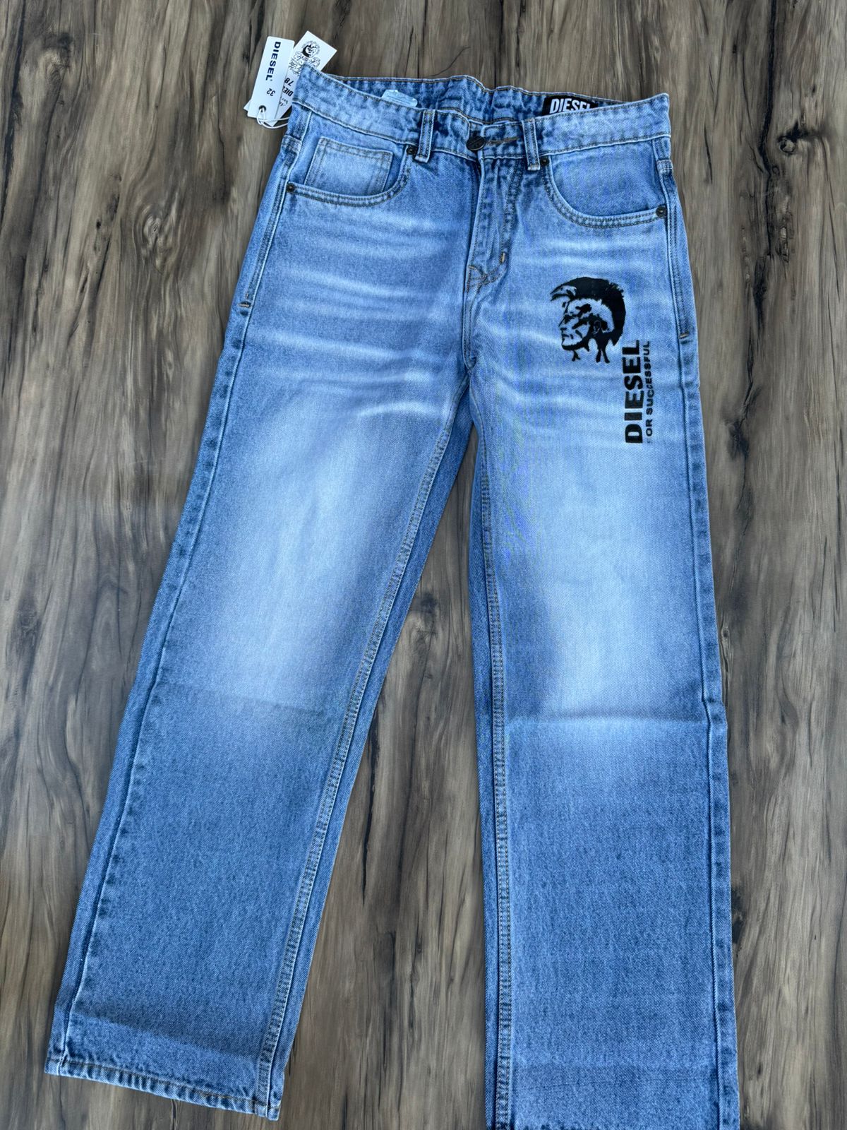 Premium Washed Straight Fit Denim Jeans