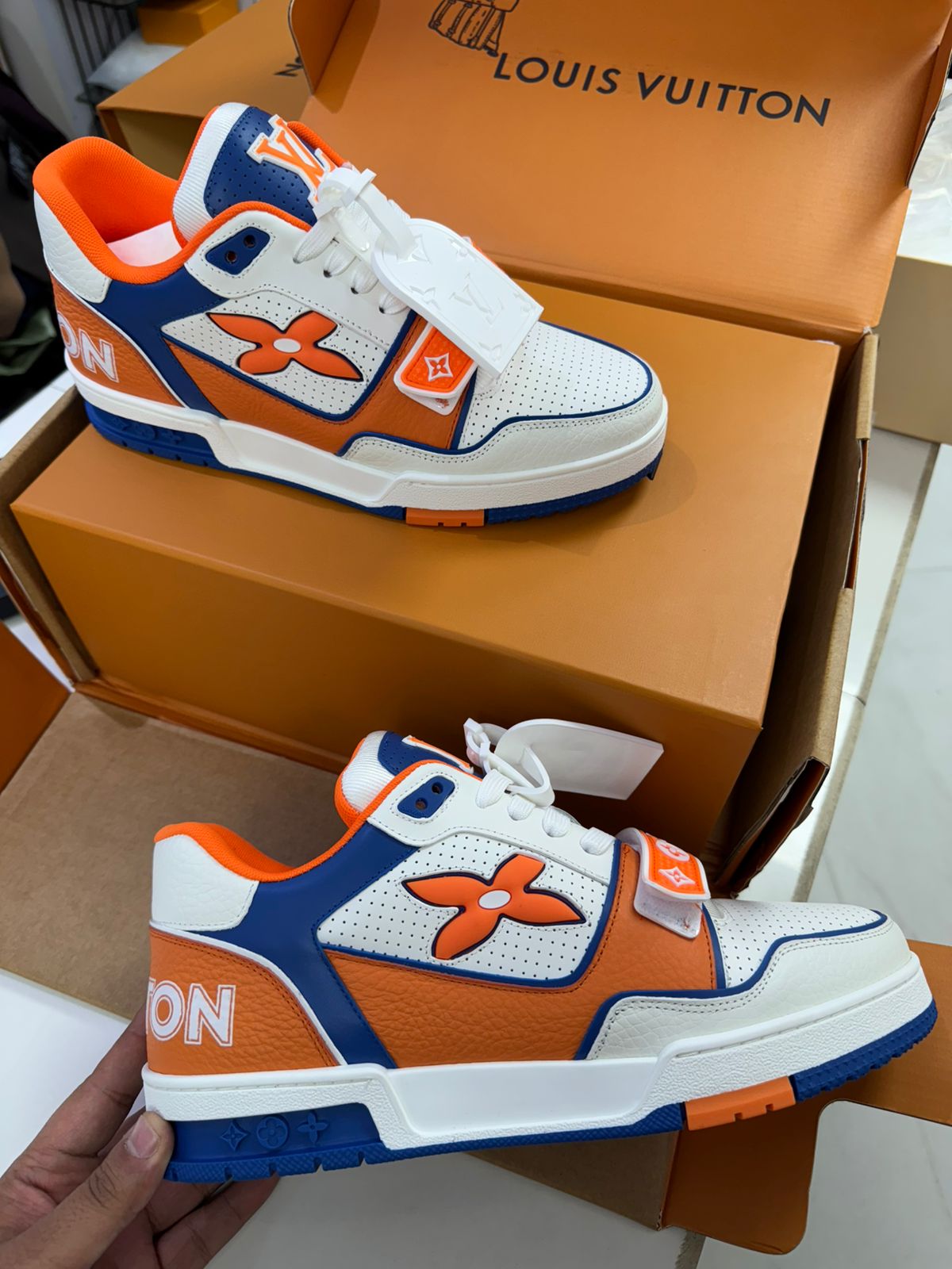 Premium Monogram Panel Street Trainers
