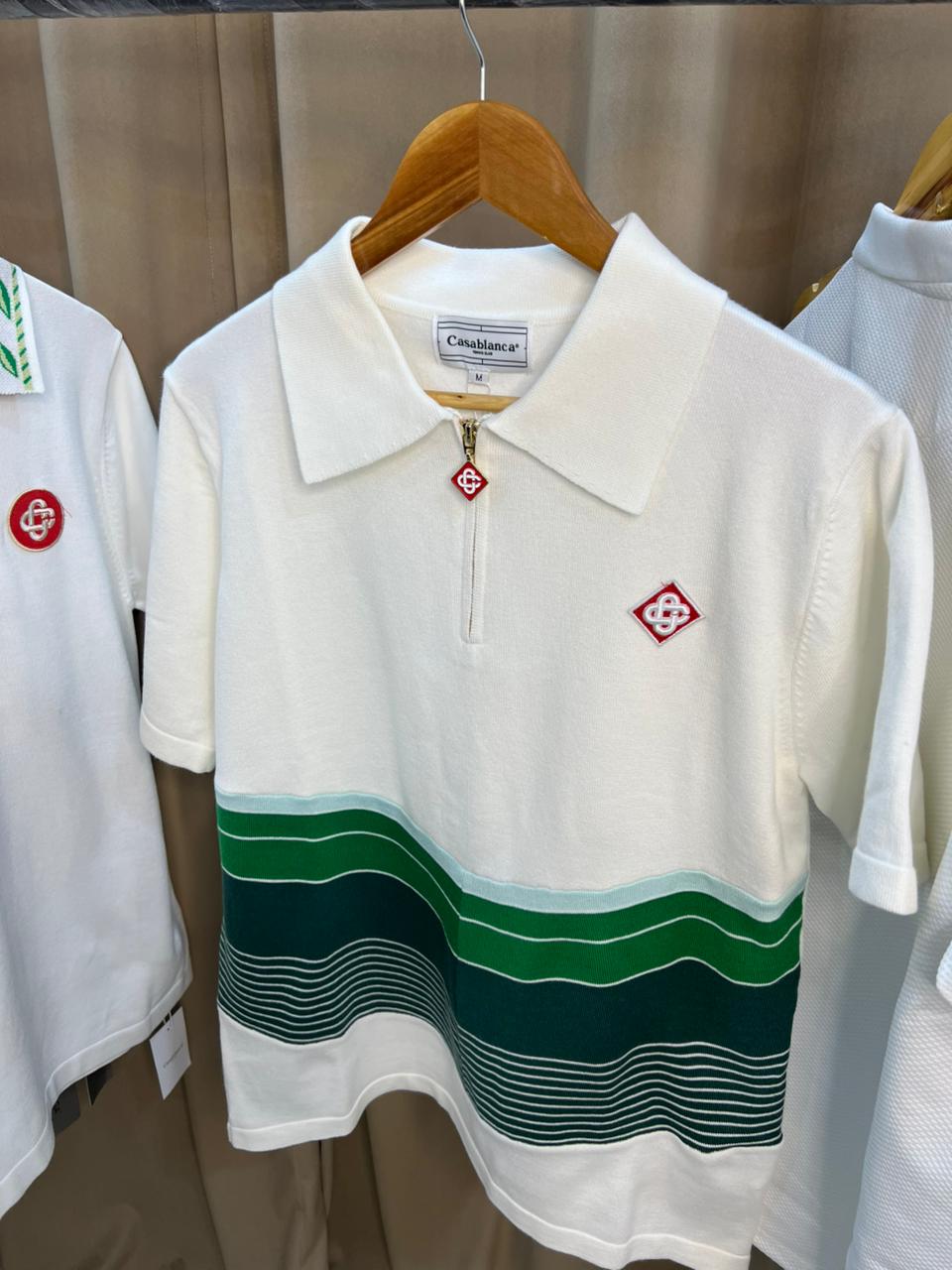 Premium Knit Zip Polo Shirt