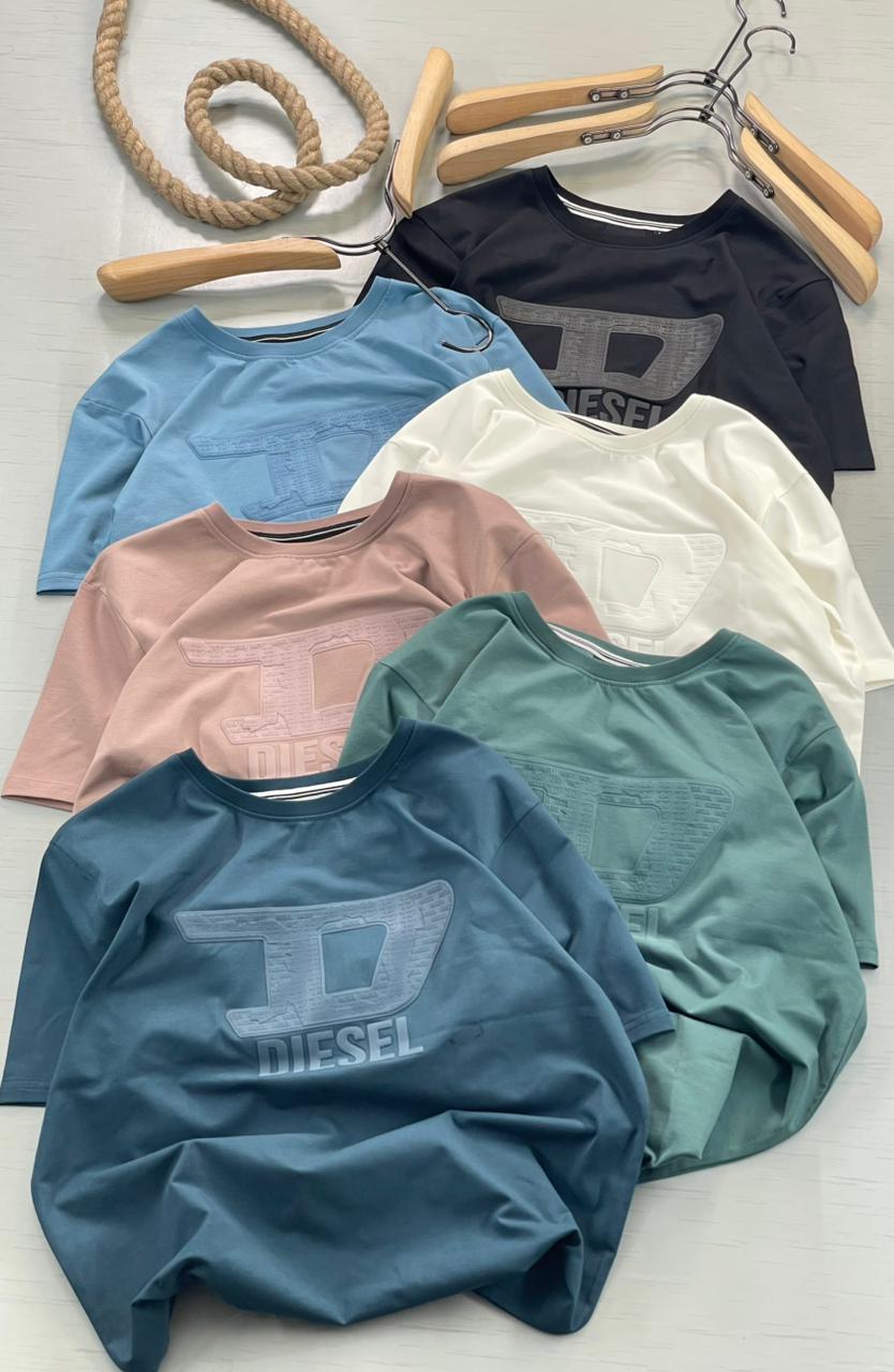 Premium Embossed Logo Relaxed Fit Tee