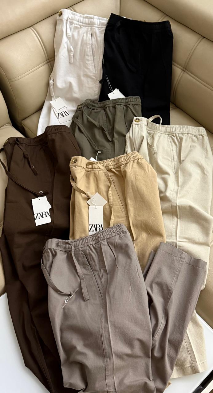 Premium Cotton Linen Straight Fit Summer Track Pants