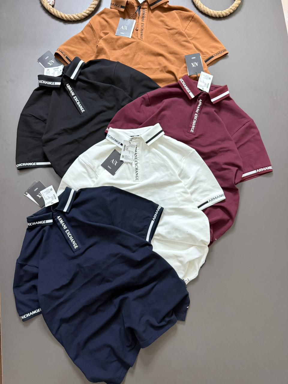 Premium Signature Collar Cotton Matty Lycra Polo T-Shirt