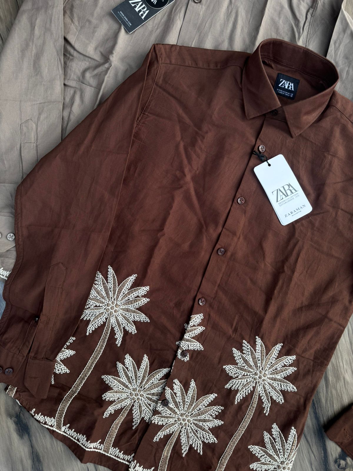 Summer Embroidered Linen Shirt