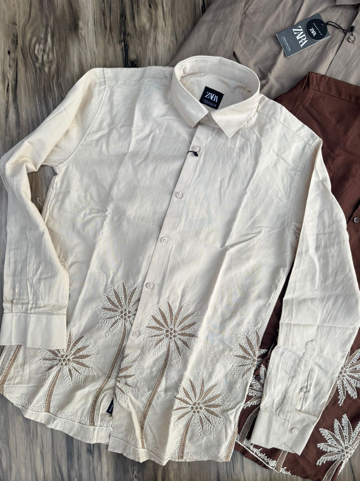 Summer Embroidered Linen Shirt