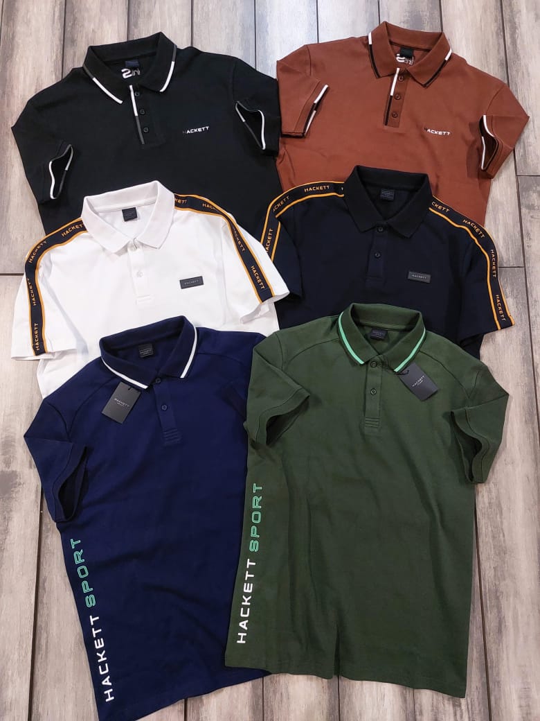 Classic Contrast Collar Cotton Piqué Polo
