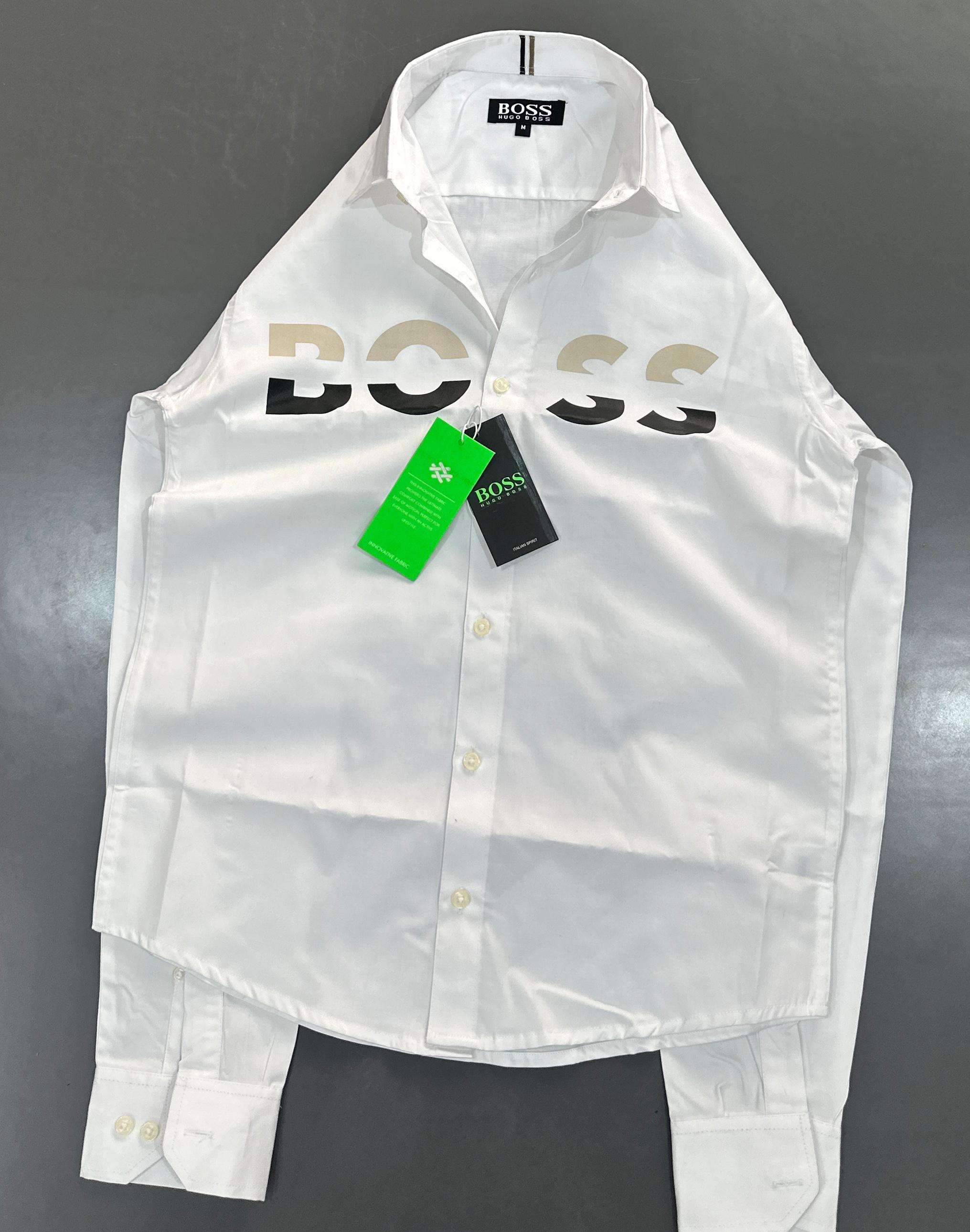 Signature Logo Print Cotton Shirt