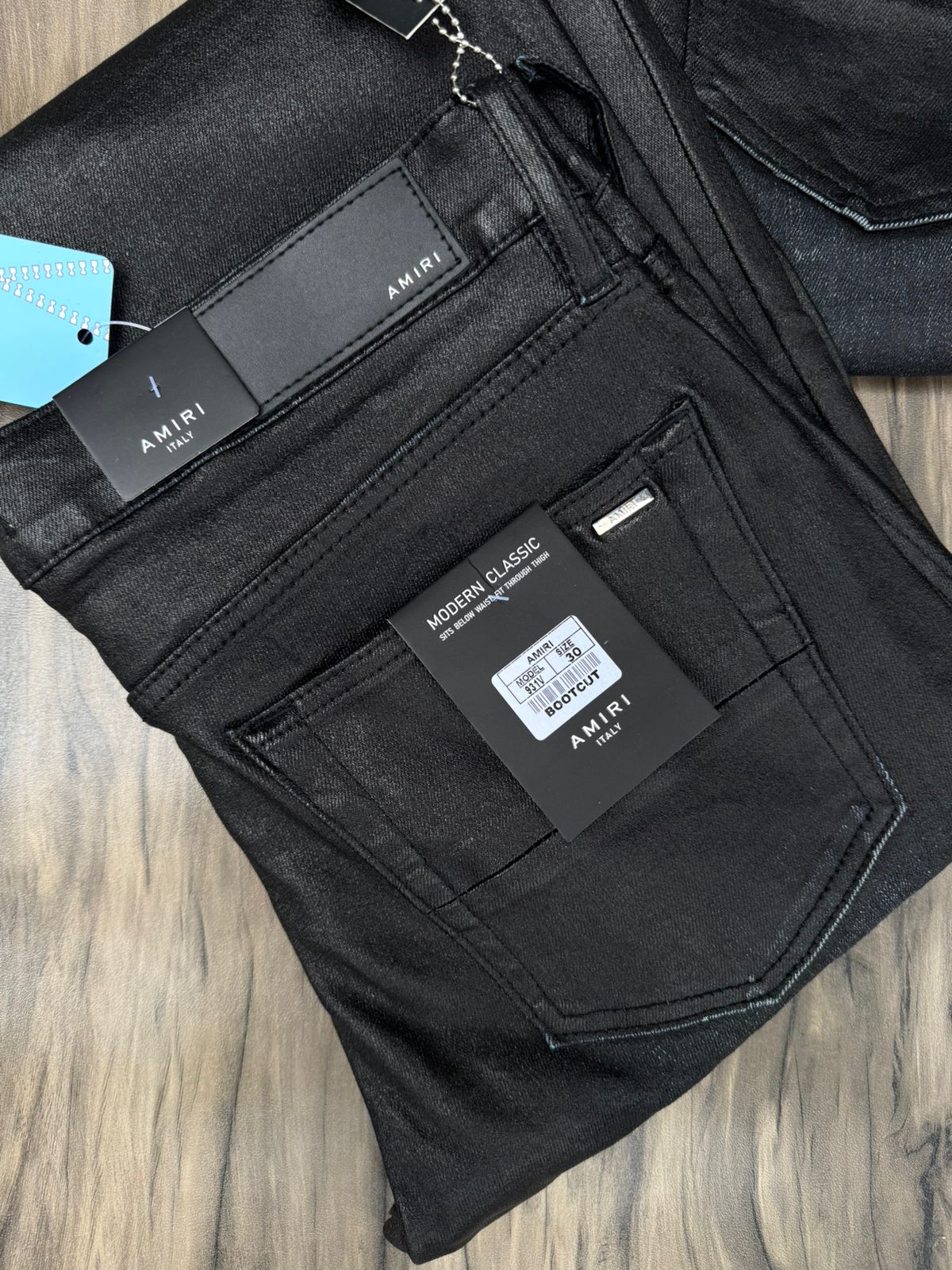 Leather Wash Bootcut Denim