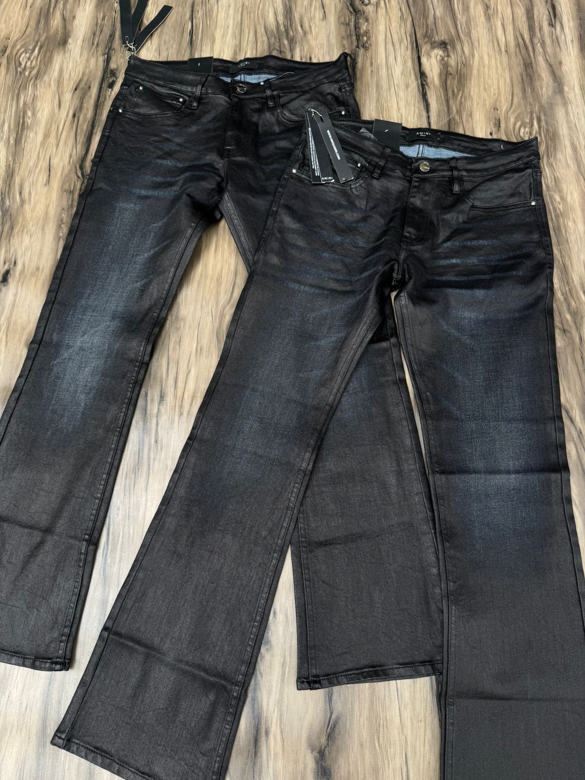 Leather Wash Bootcut Denim