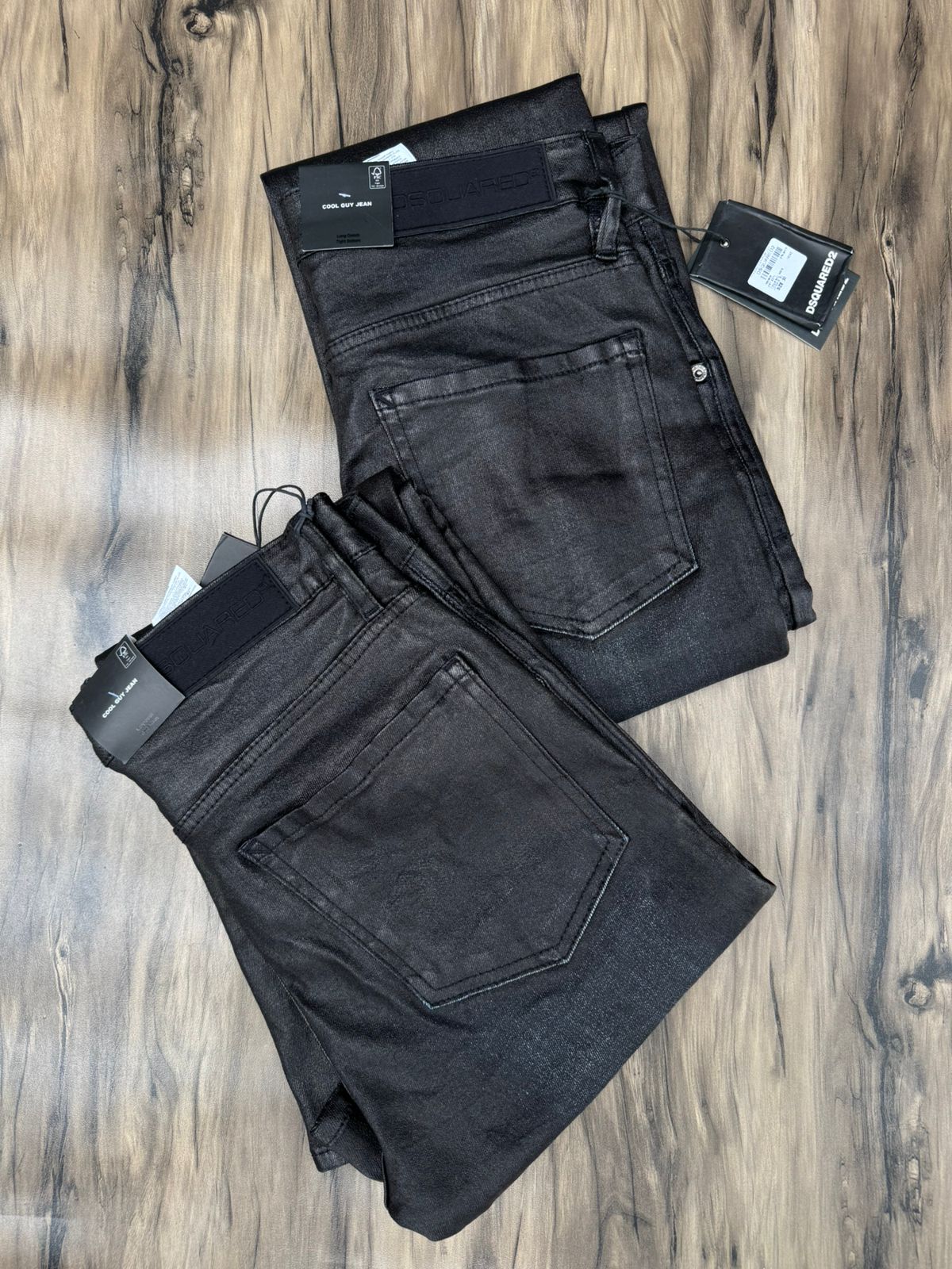 Leather Wash Straight Fit Denim