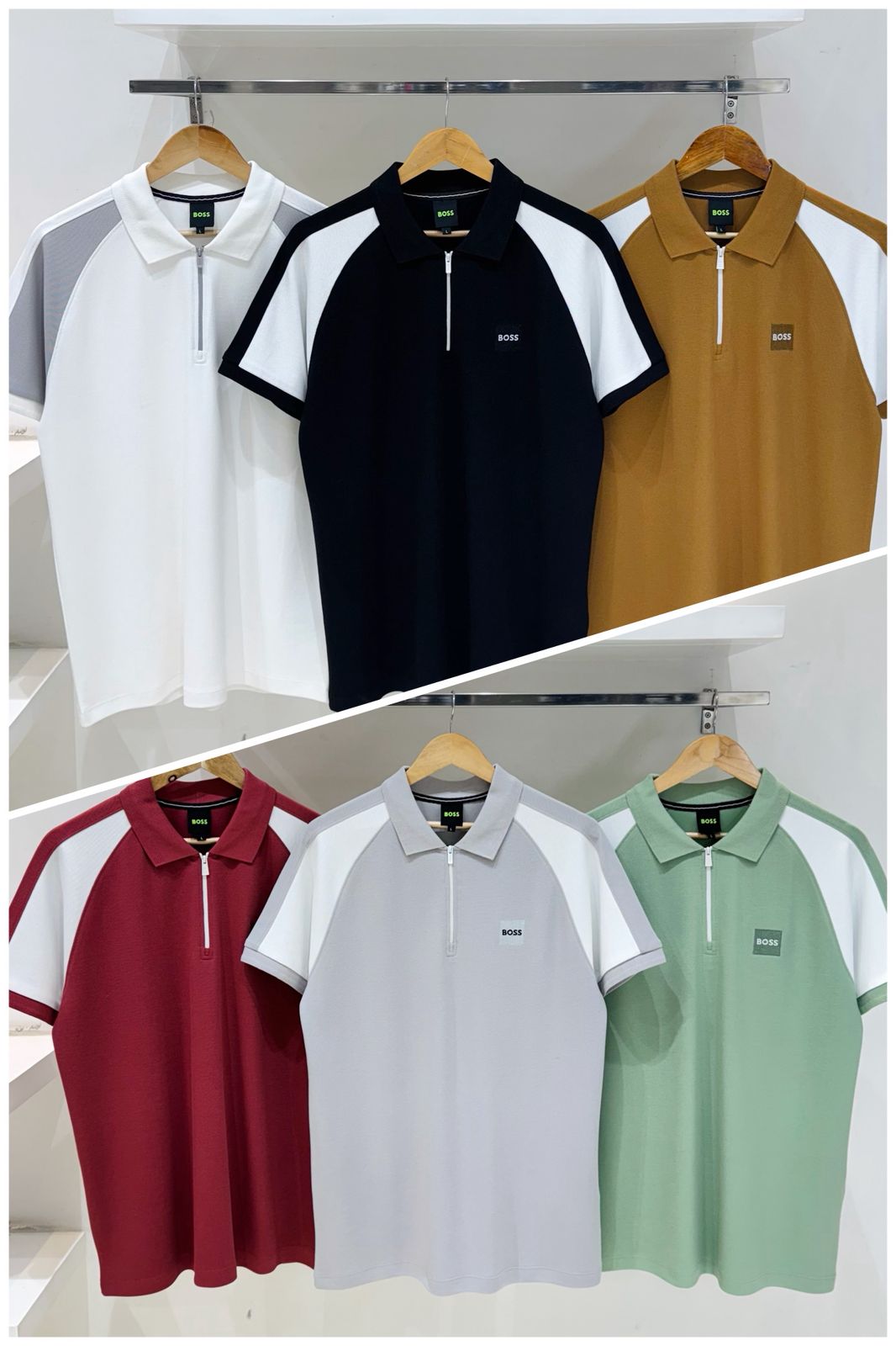 Elite Zipline Contrast Polo