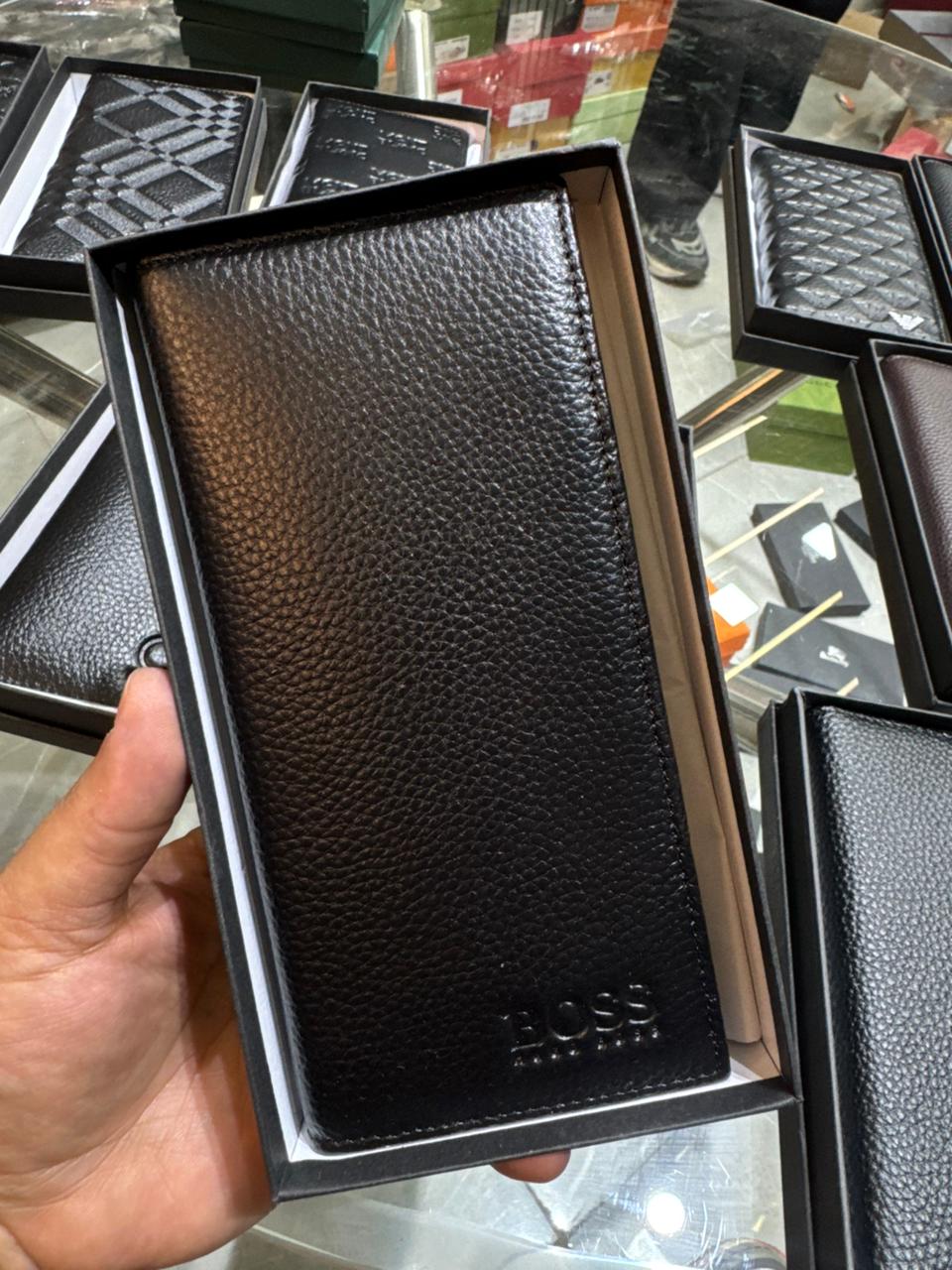 Executive Boss Grain Long Wallet