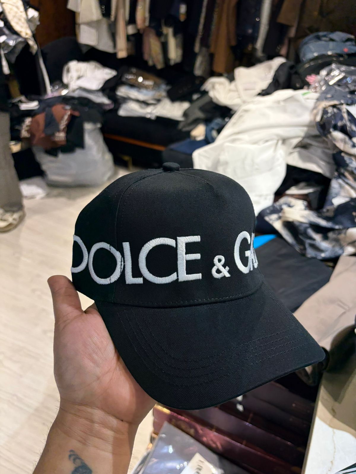 Monochrome Text Street Cap