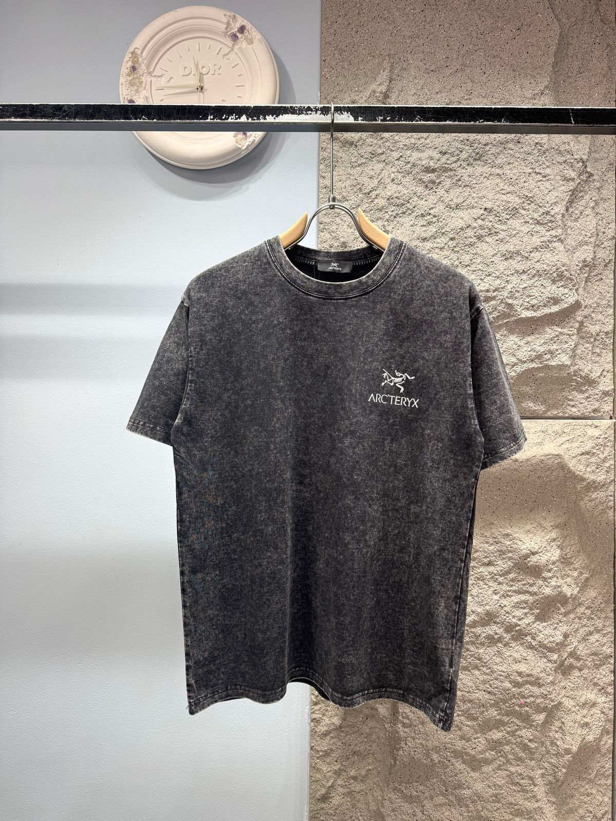 Premium Stone Wash Graphic Crew Neck T-Shirt