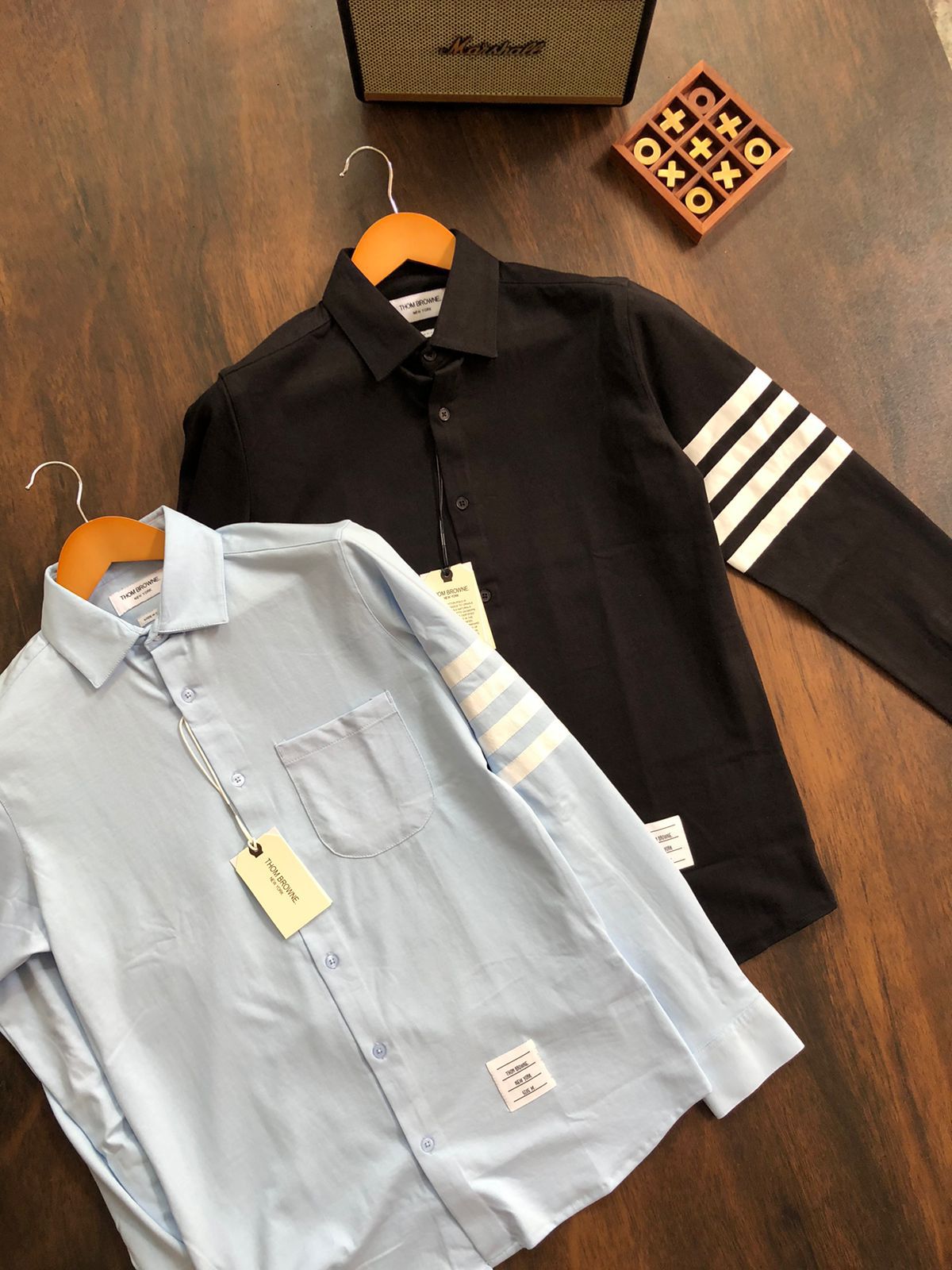 Premium Four-Stripe Sleeve Formal Shirt