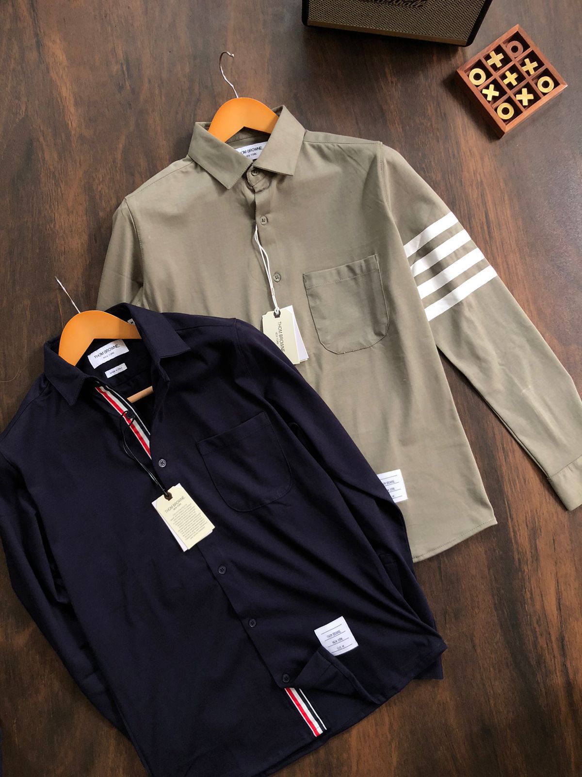 Premium Four-Stripe Sleeve Formal Shirt