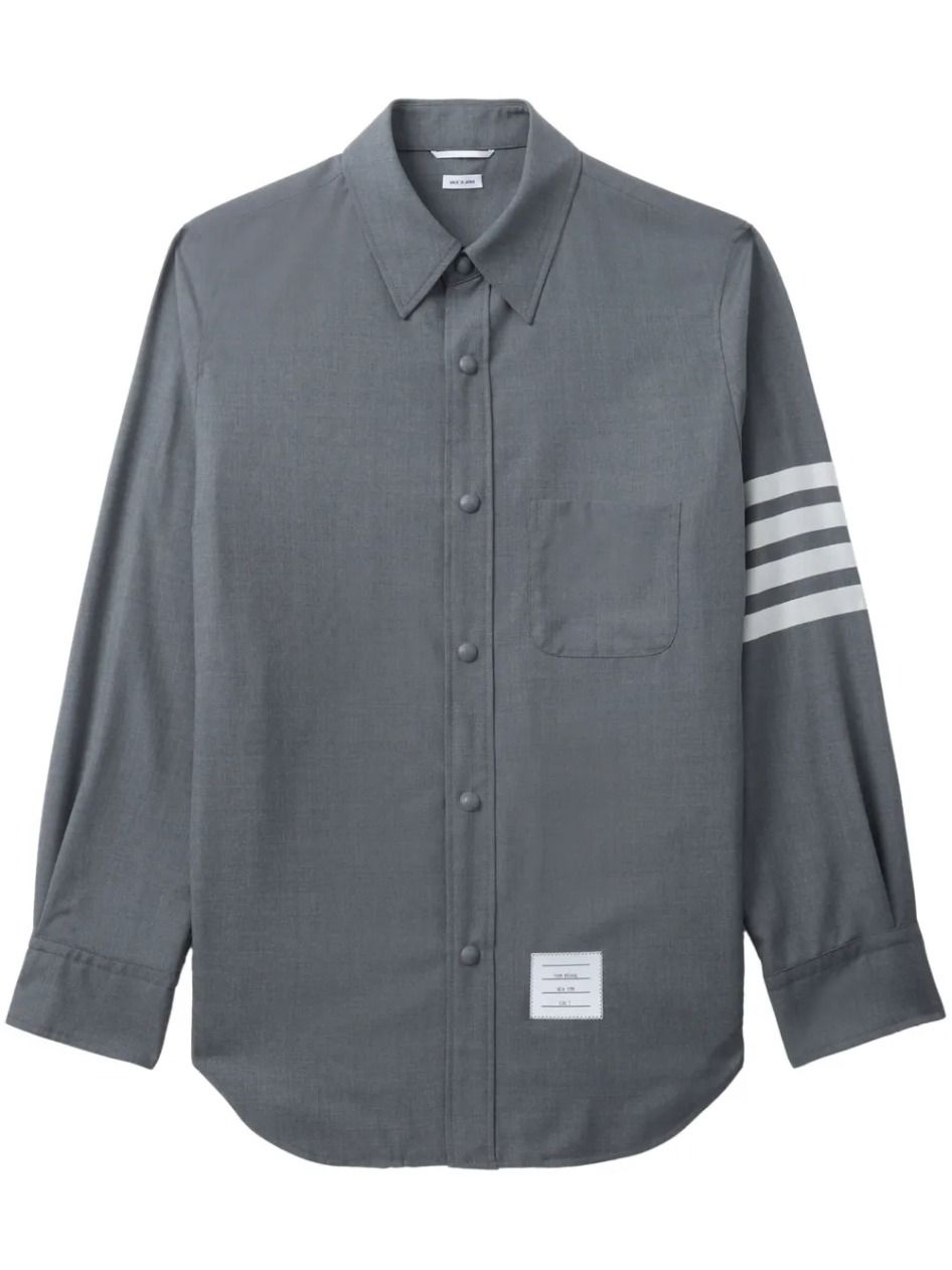 Premium Four-Stripe Sleeve Formal Shirt