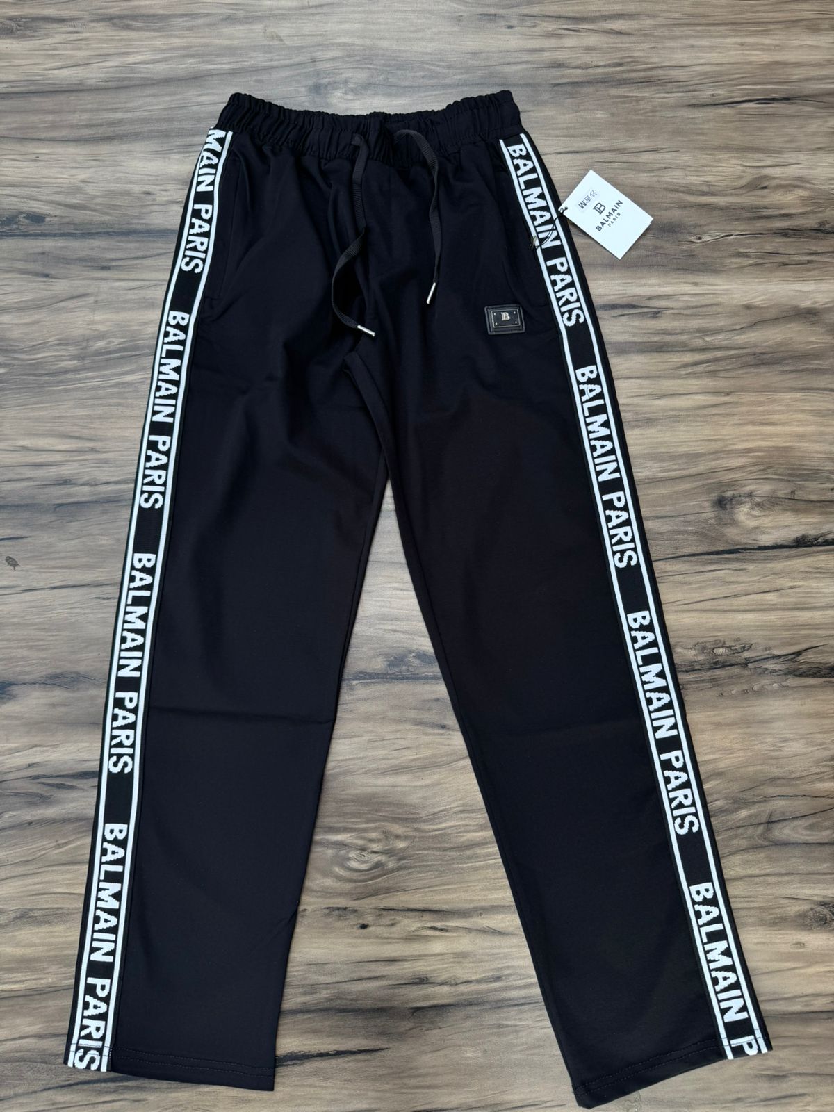 Premium Korean Track Pants – Paris Side Tape Edition