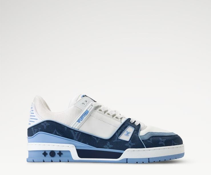Luxury Trainer Sneakers – Marine Blue Edition