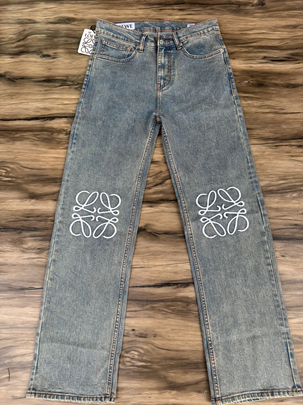 Signature Monogram Straight Fit Denim – Premium Edition