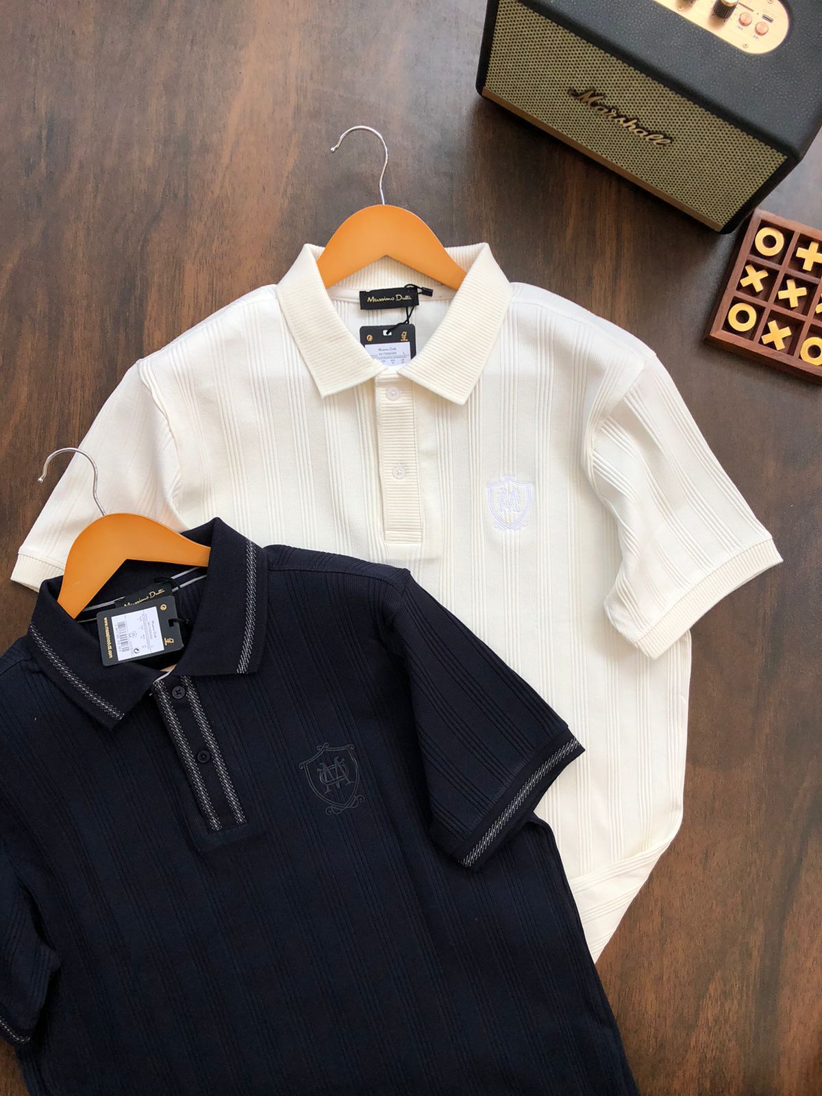 Elite Ribbed Knit Polo – Signature Luxury Edition