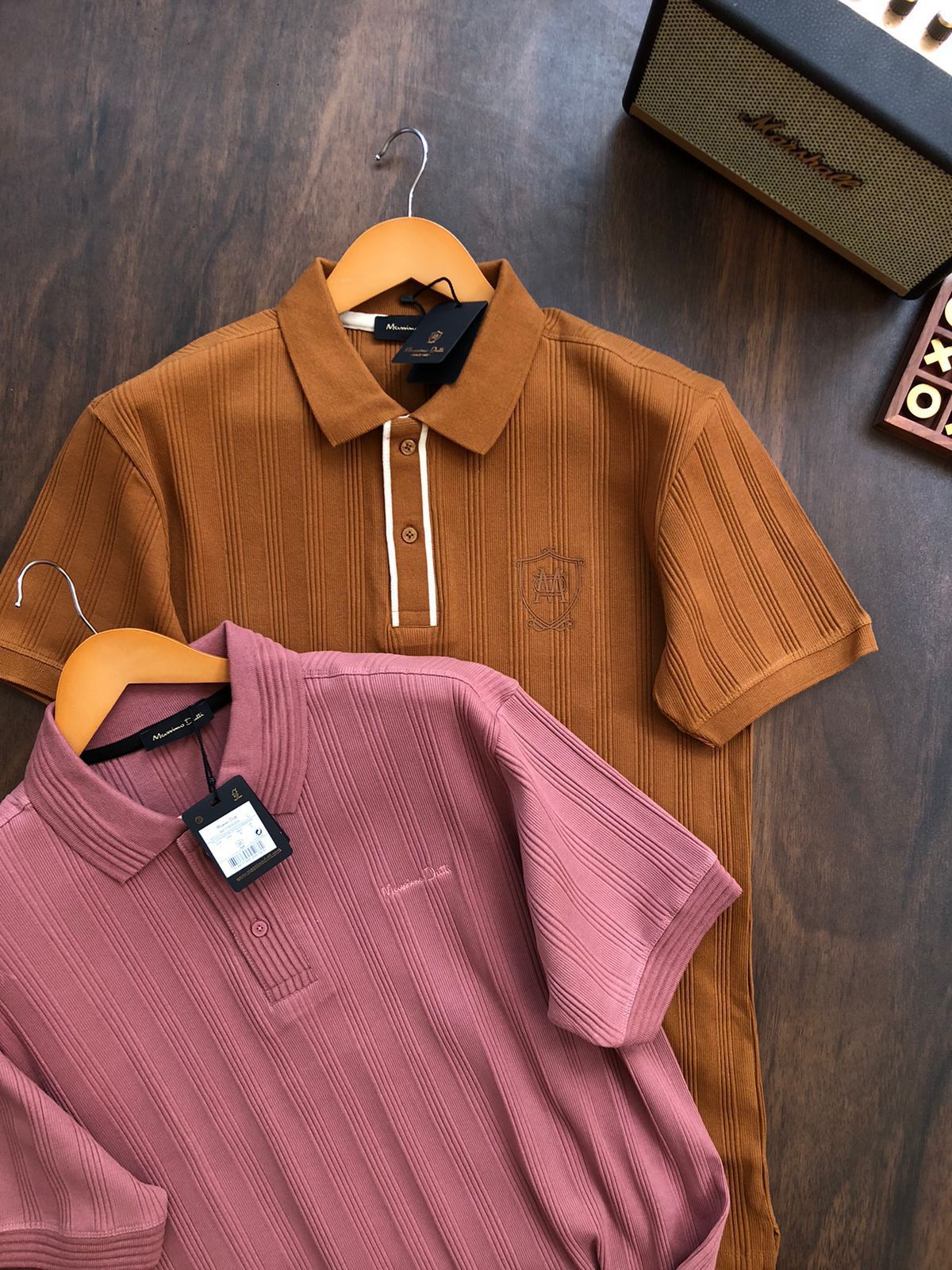 Elite Ribbed Knit Polo – Signature Luxury Edition