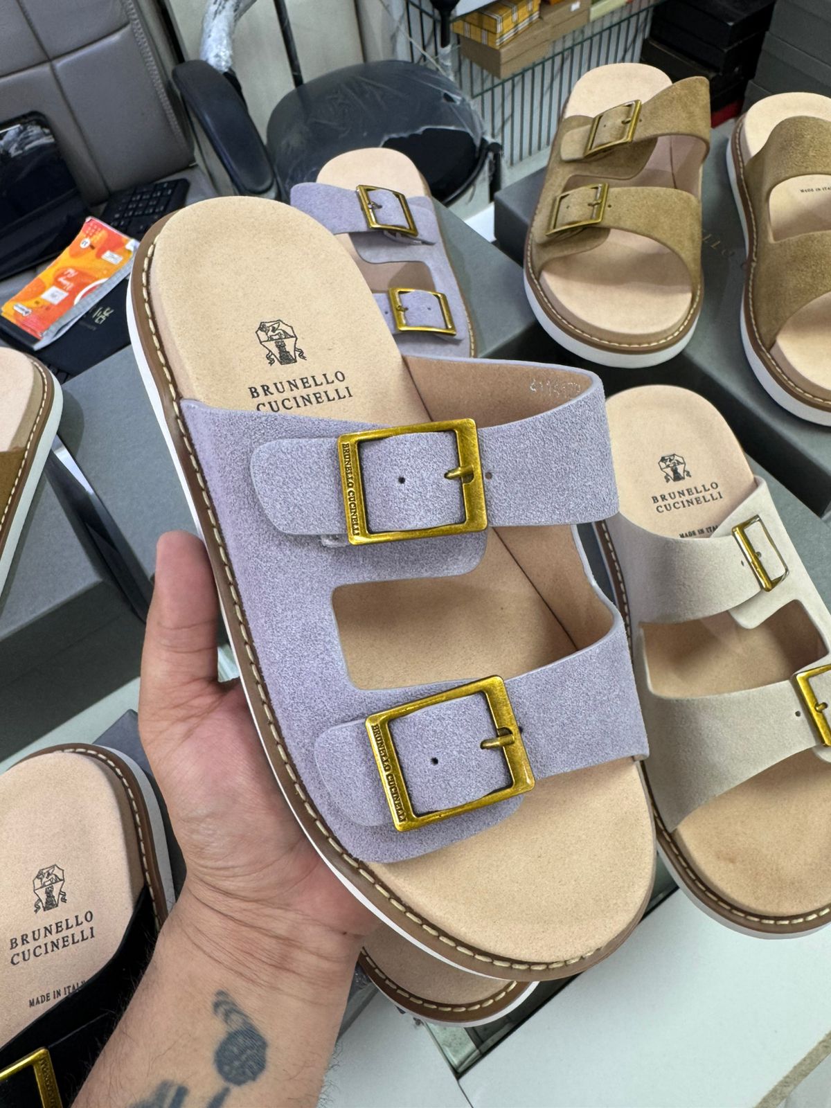 Elite Comfort Suede Sandals