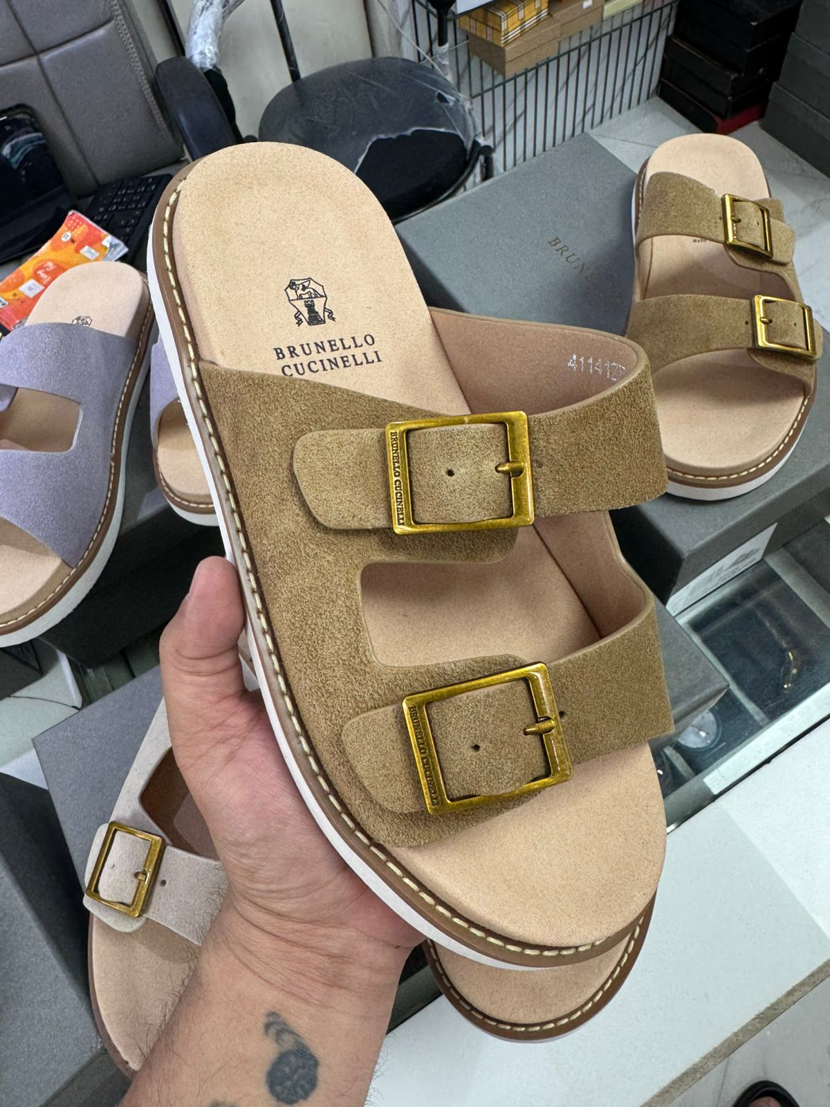 Elite Comfort Suede Sandals