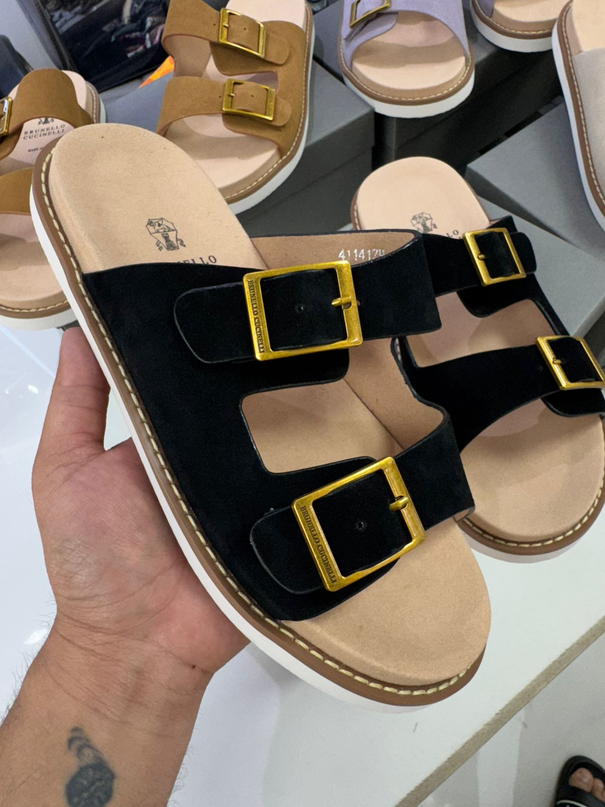 Elite Comfort Suede Sandals