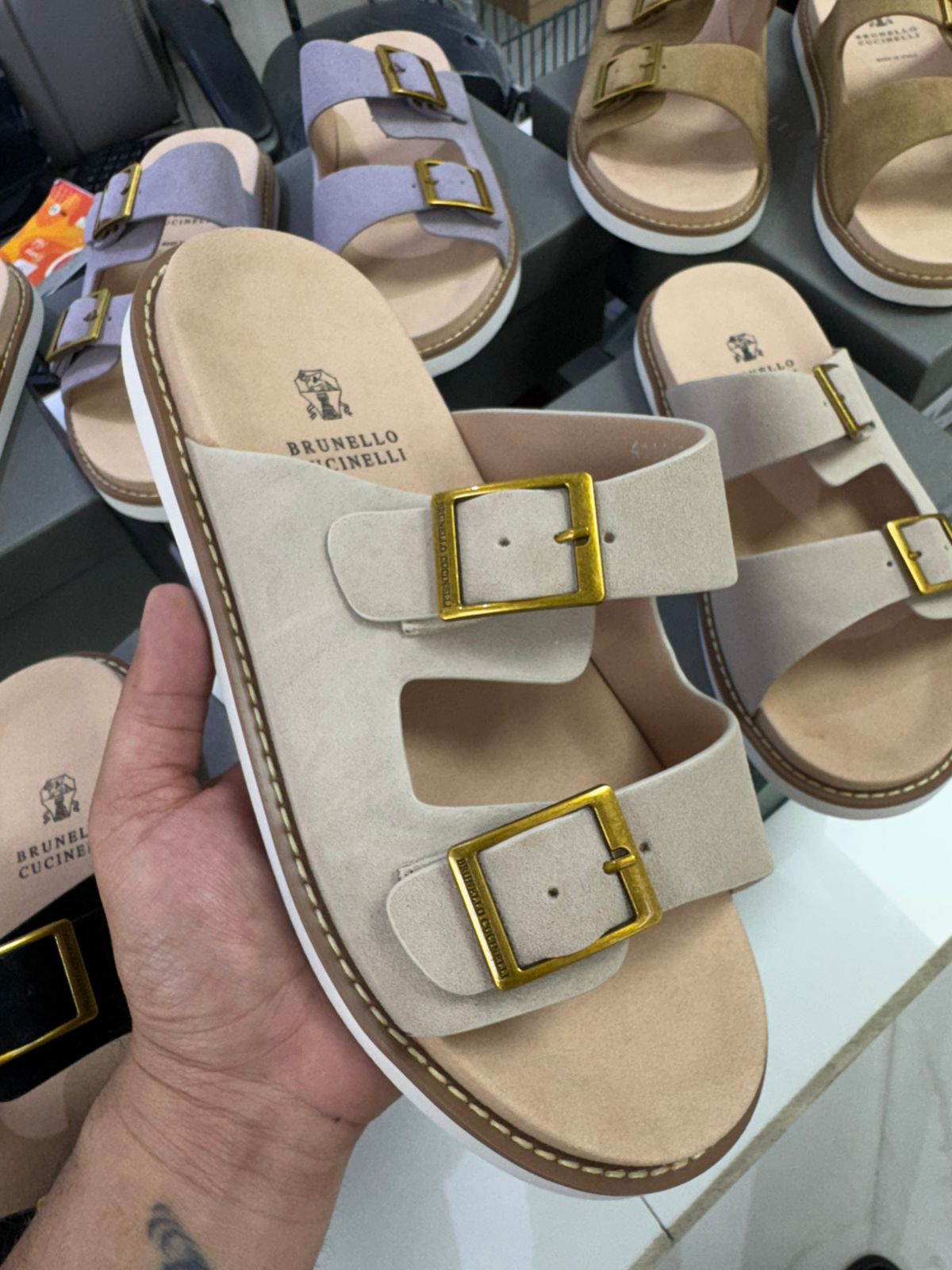 Elite Comfort Suede Sandals