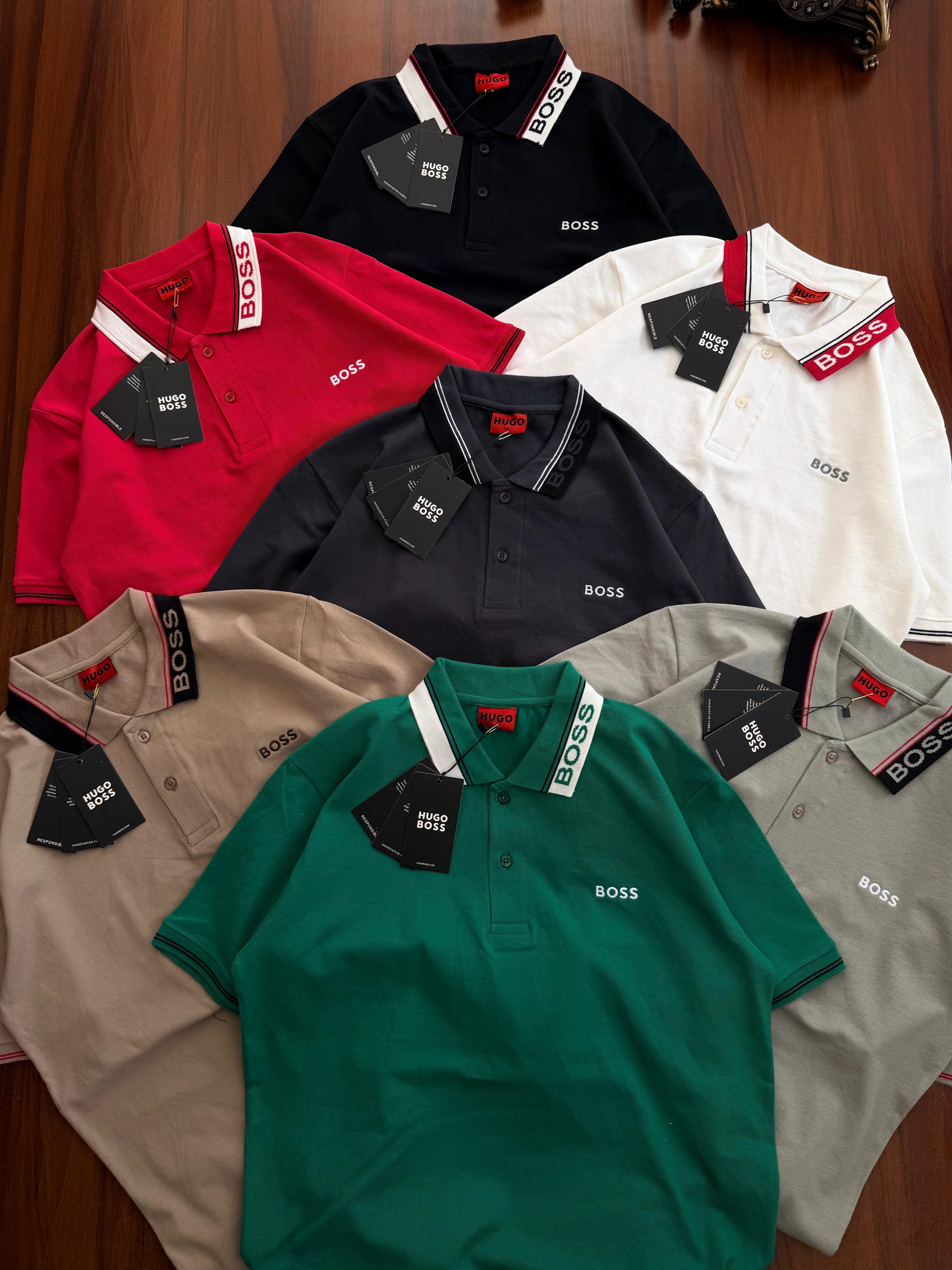 Elite Signature Collar Big Size Polo T-Shirt