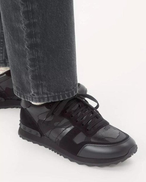 Noir Camo Rockrunner Luxury Sneakers
