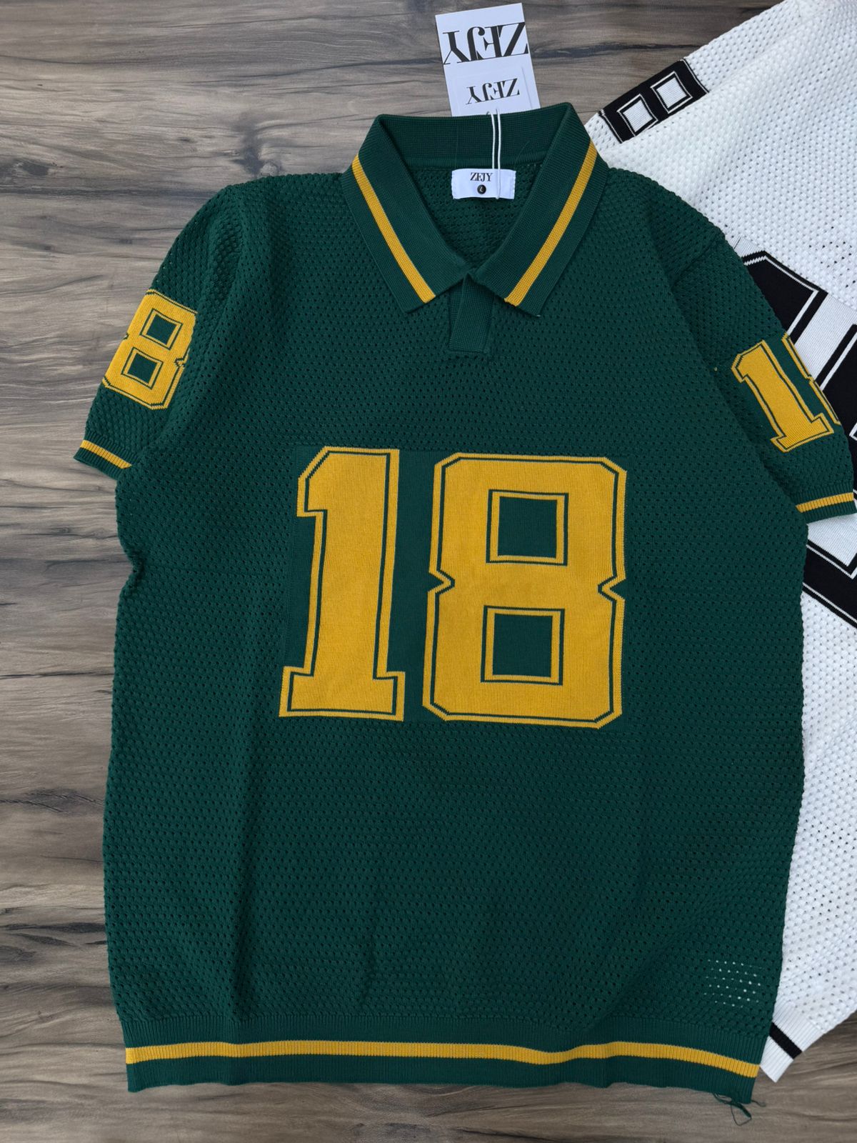Varsity Crochet Jersey T-Shirt
