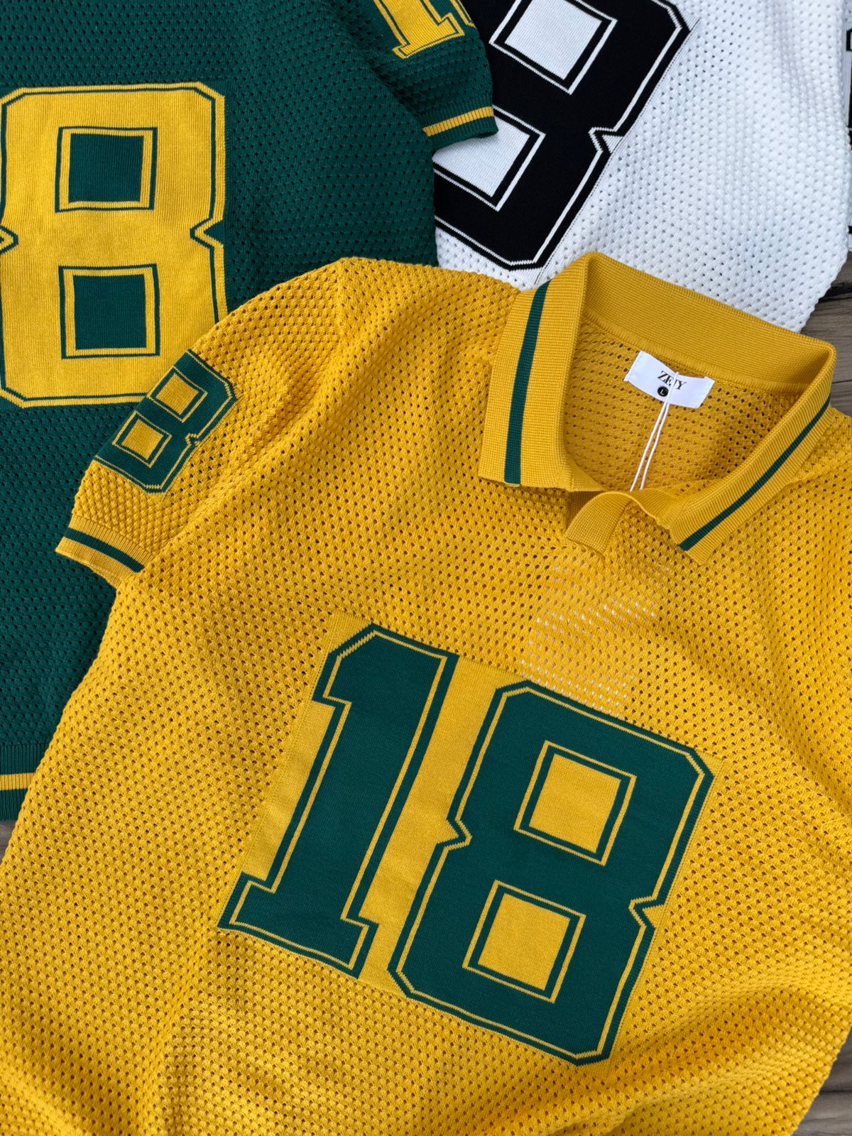 Varsity Crochet Jersey T-Shirt