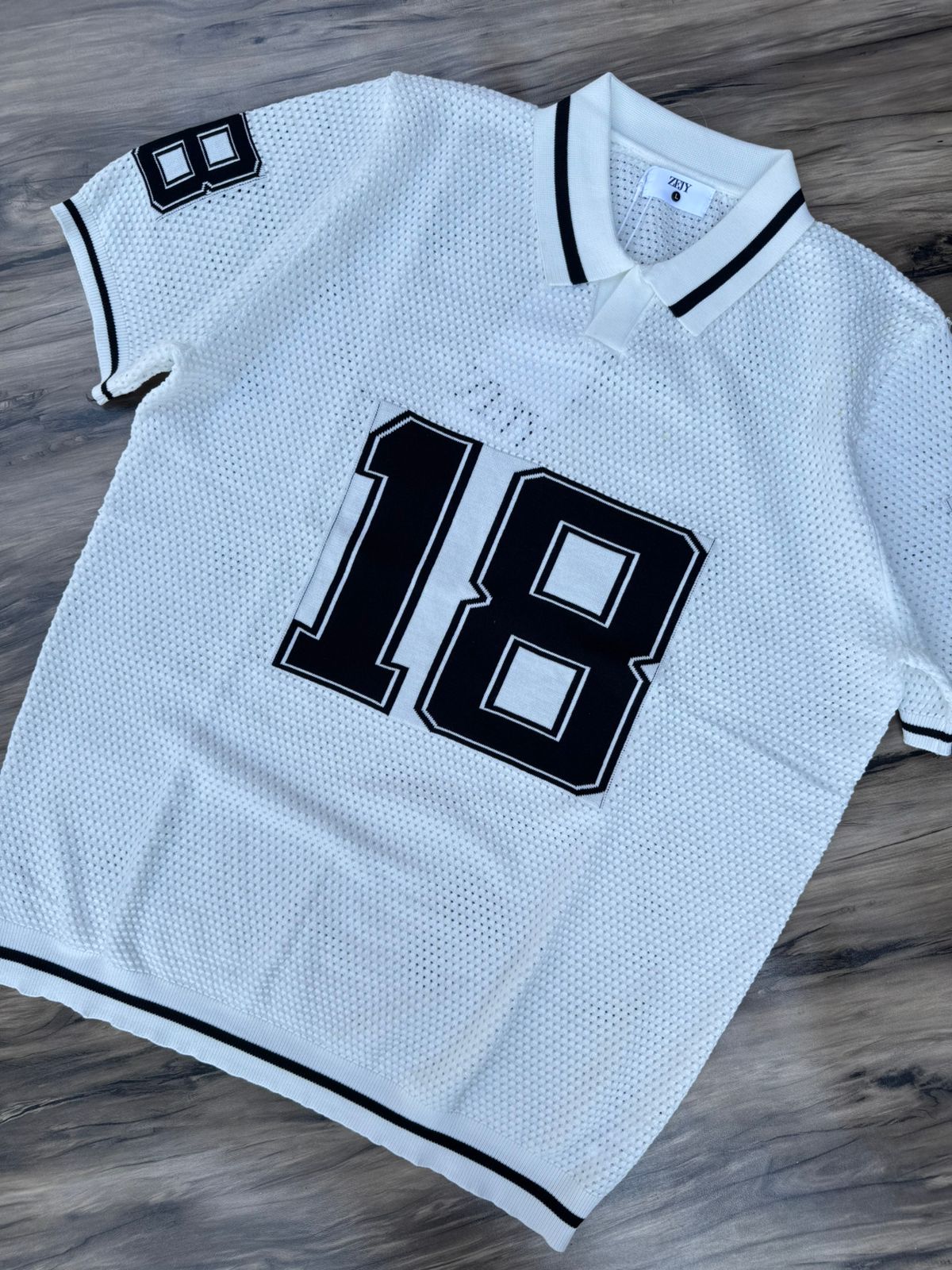 Varsity Crochet Jersey T-Shirt